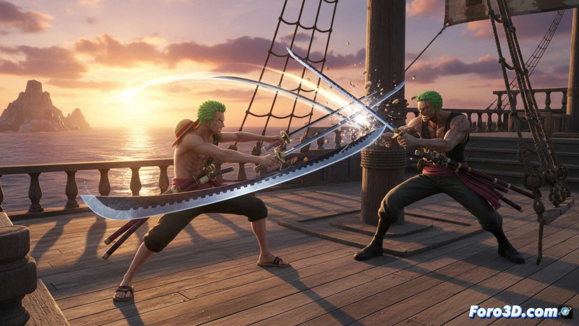 Los efectos visuales de armas en la segunda temporada de One Piece