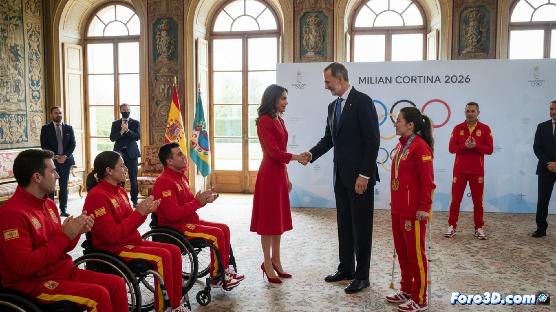 Los Reyes reciben al equipo paralímpico español de Milán-Cortina 2026