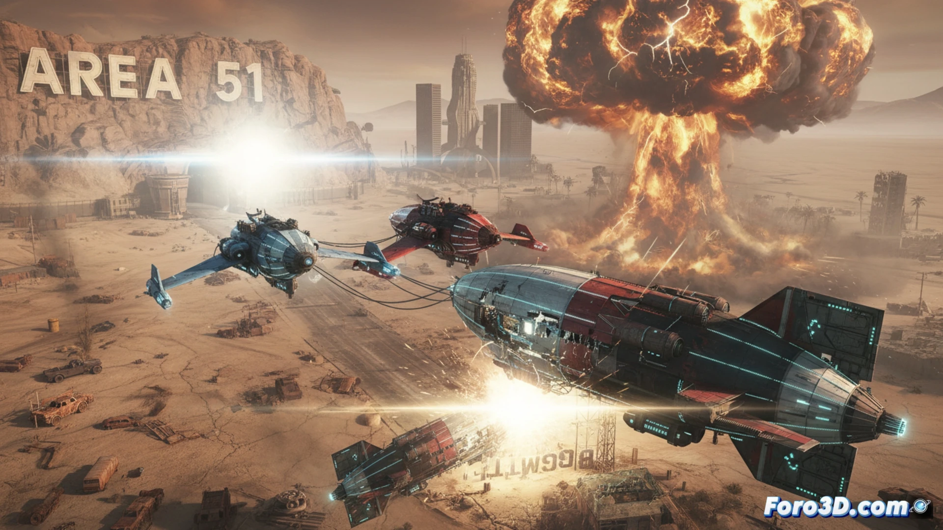 Los VFX de Fallout: Dirigibles, Vertibirds y una Bomba Atómica