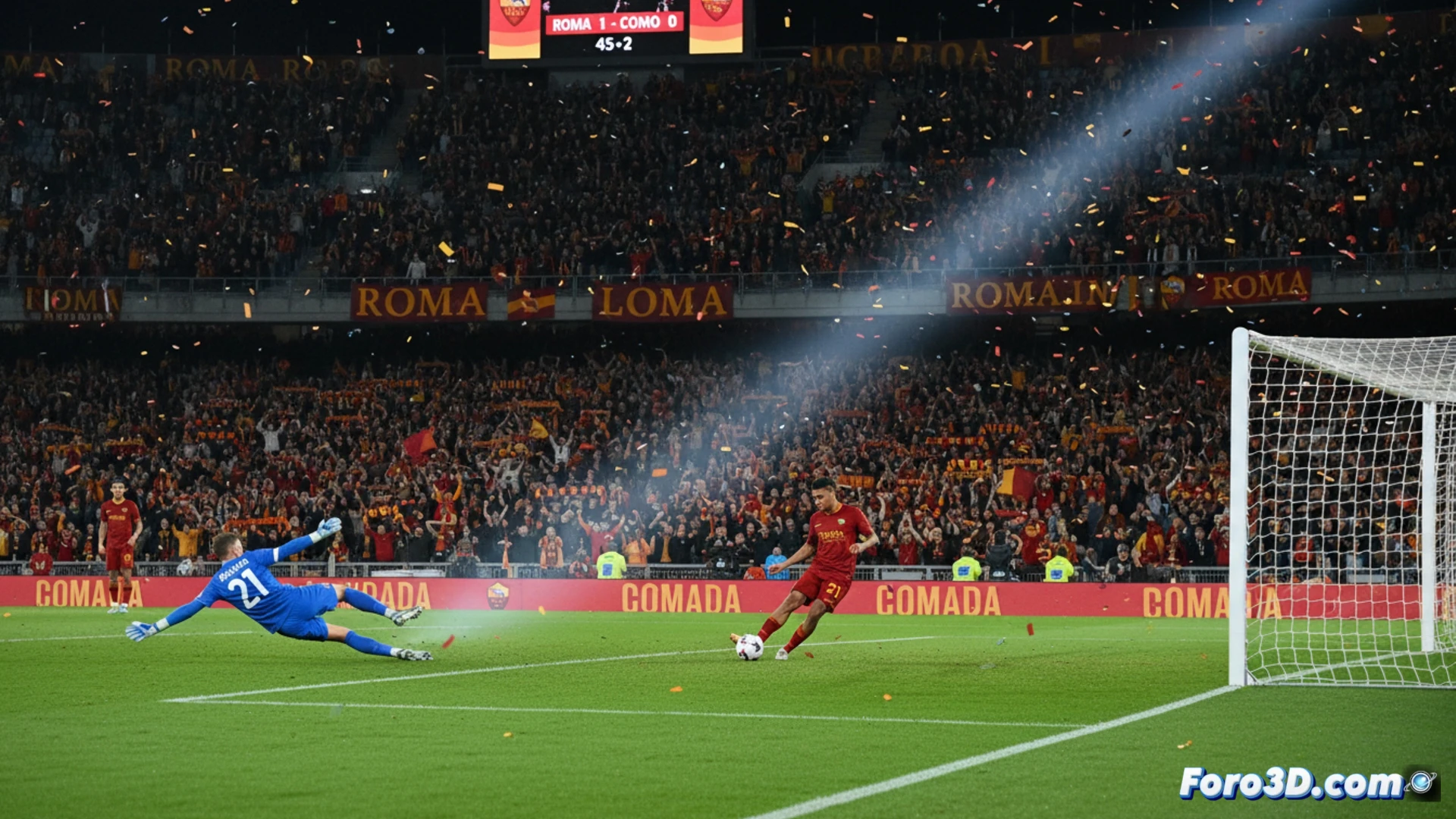 Malen decide desde los once metros: Roma gana a Como con un penalti