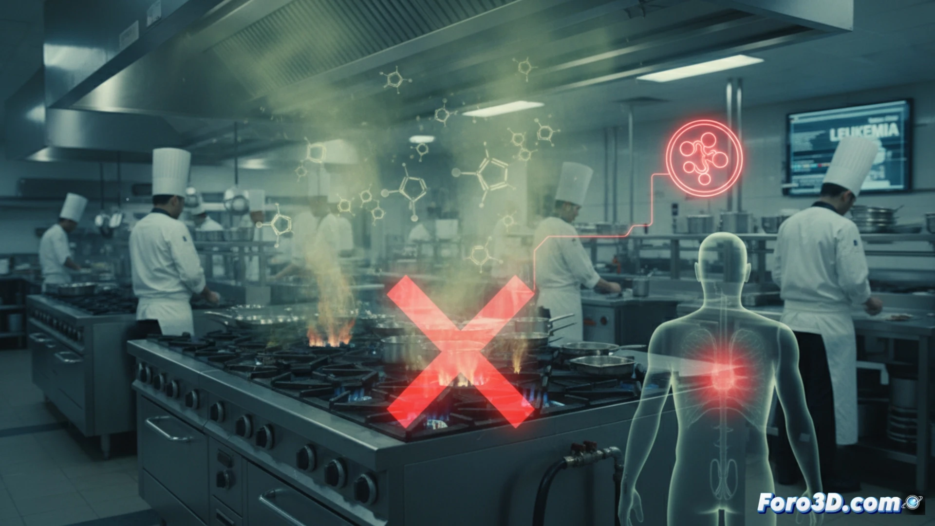 Modelando el riesgo invisible: benceno en cocinas profesionales