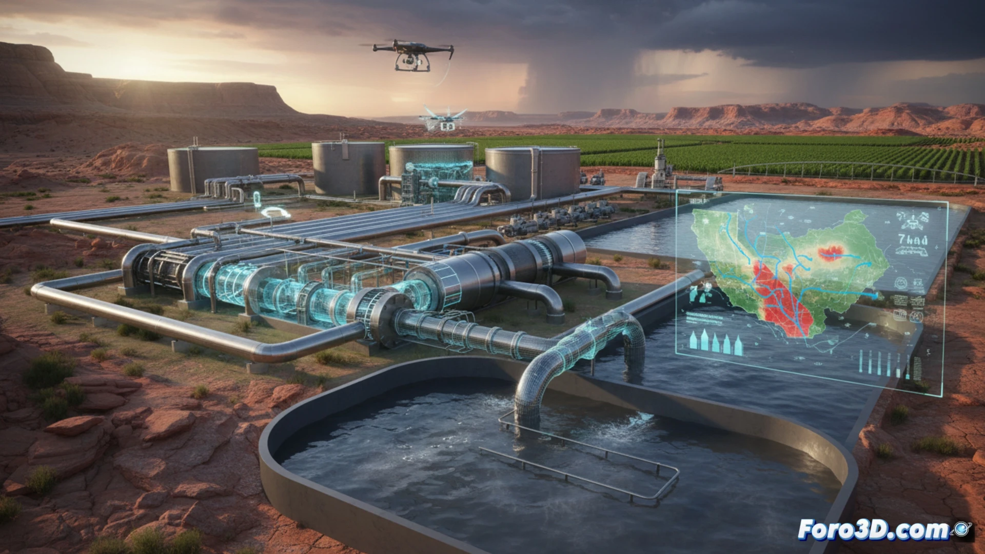 Modelando la Sequía: 3D para Visualizar Crisis y Soluciones Hídricas