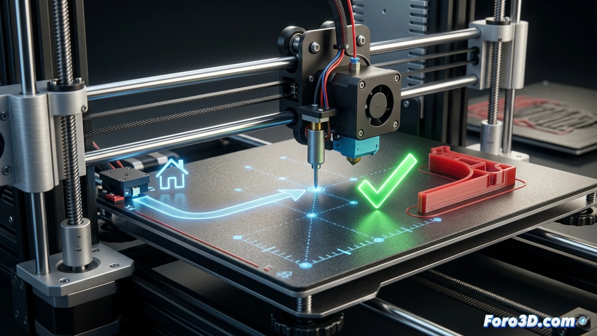 No olvides el G29 tras el G28 para una correcta nivelación de cama