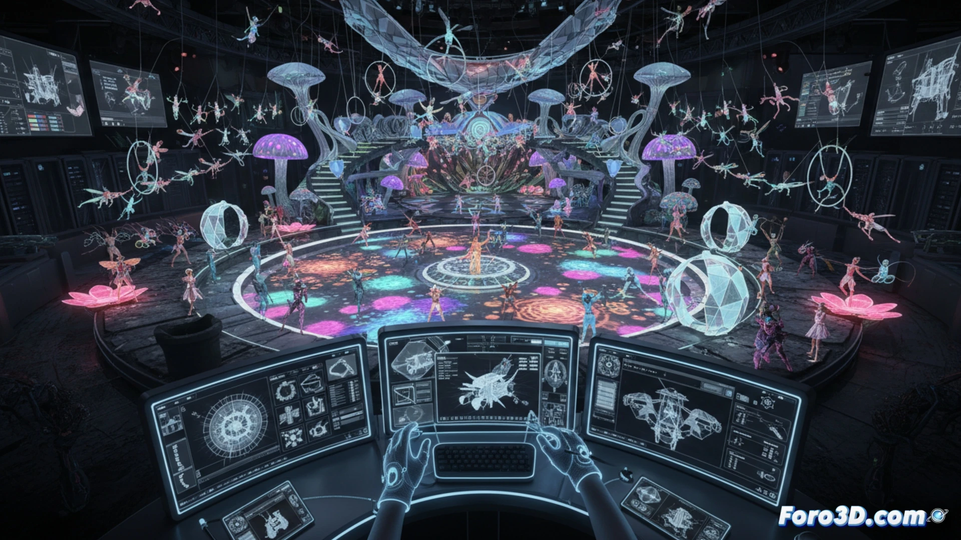 OVO de Cirque du Soleil: Planificación 3D para un mundo de insectos