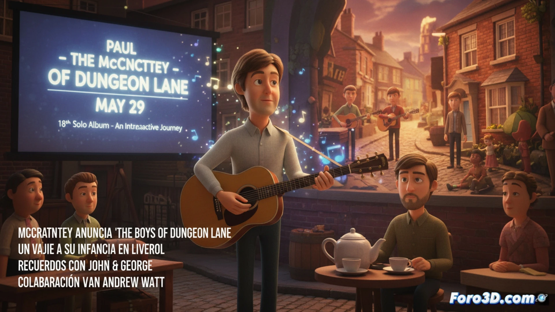 Paul McCartney y la escenografía 3D para un álbum íntimo