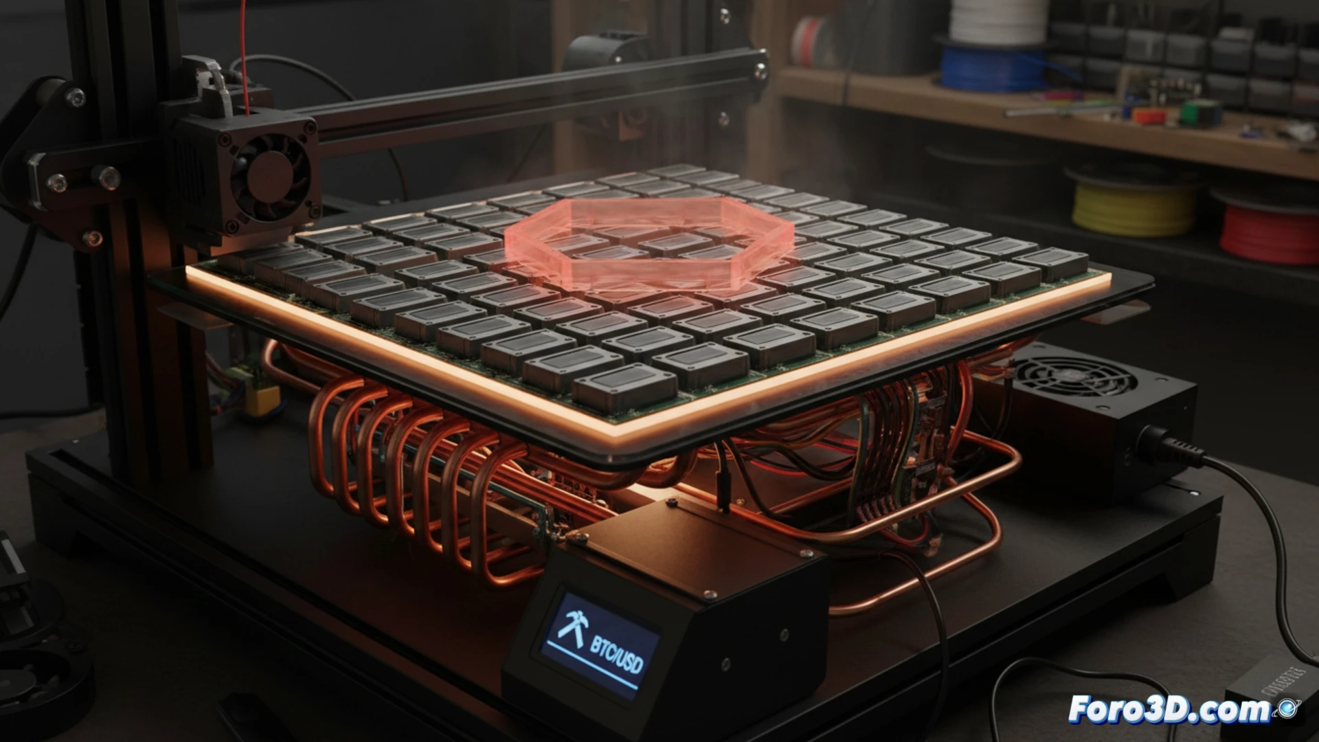 Proof of Print: Cama calefactora con chips ASIC que minan Bitcoin