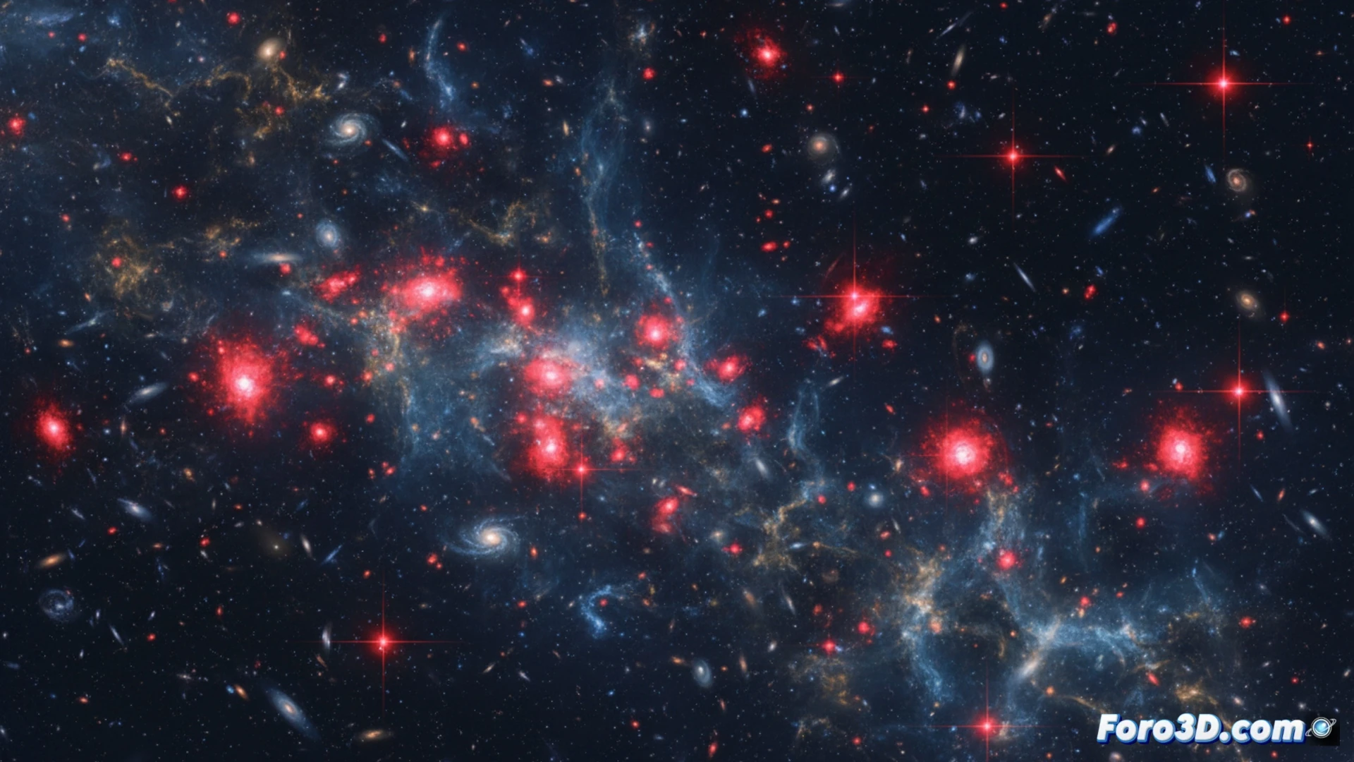 Puntos rojos en el cosmos: el enigma visual del James Webb