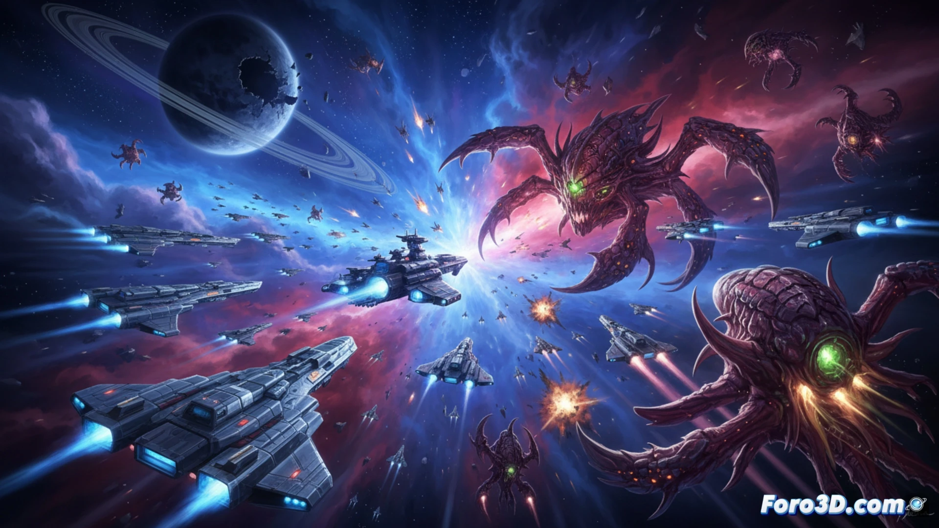 Portada de R-Type Tactics I y II Cosmos mostrando naves y unidades en un mapa tactico estilizado.