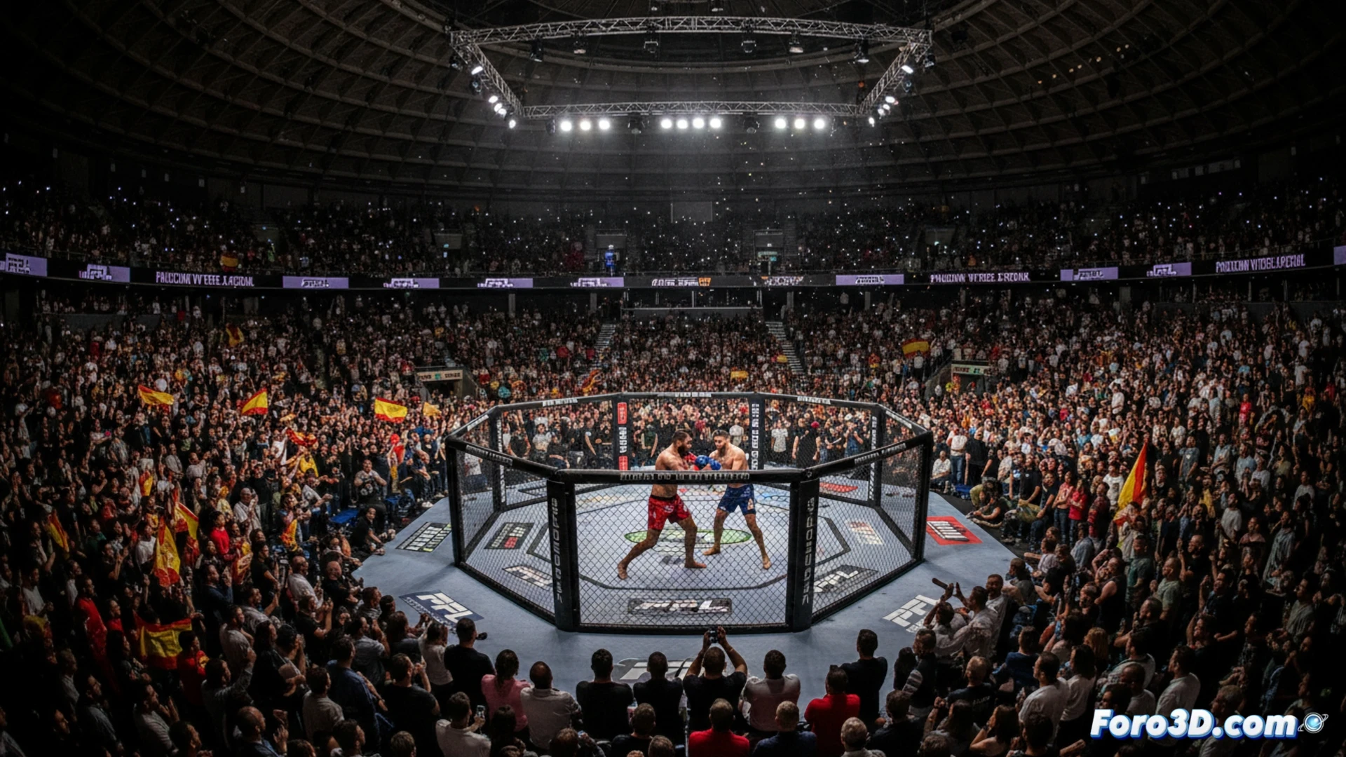 Rafa Calderón se mide en el PFL Madrid ante el Palacio Vistalegre lleno