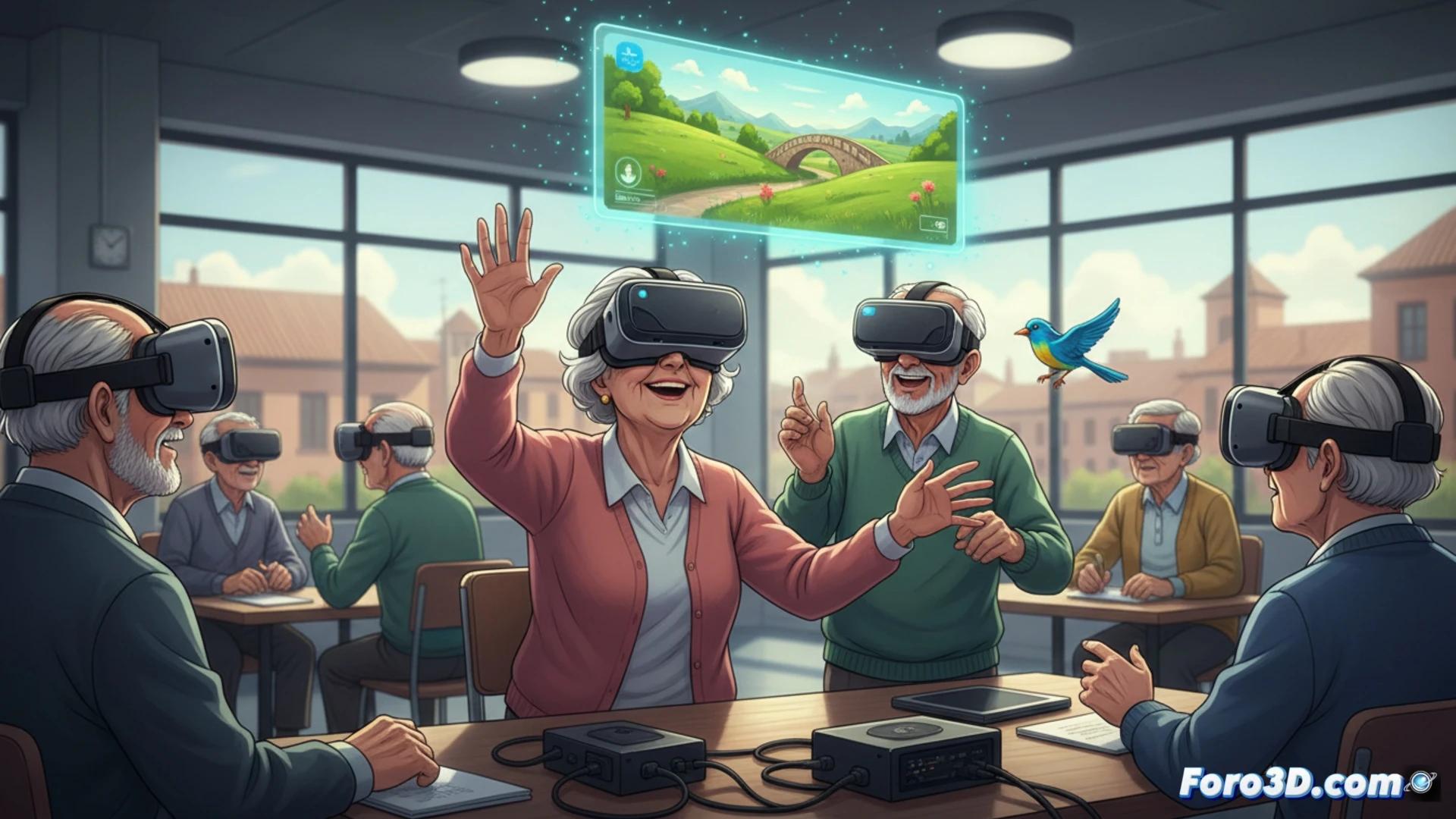 高齢者向け仮想現実：モストレスにおけるデジタル橋