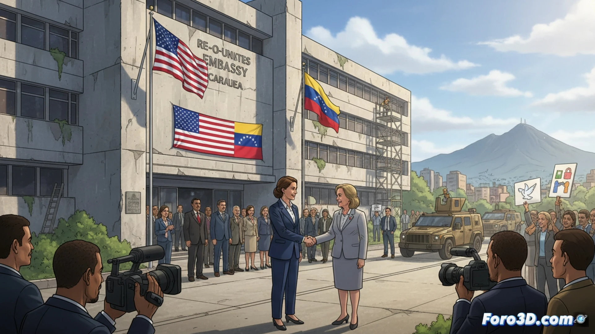 Diplomática Laura F. Dogu reabre embajada de EE.UU. en Caracas, simbolizando un cambio en la política exterior.