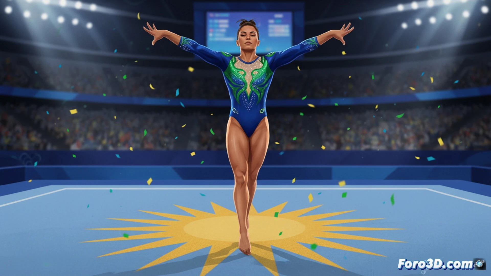 Rebeca Andrade planea su regreso con ayuda de la tecnología 3D