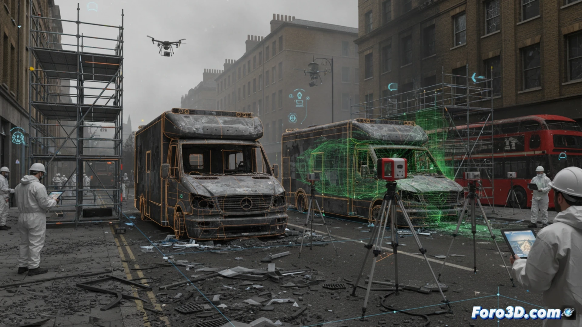 Reconstrucción 3D en la investigación del ataque a ambulancias