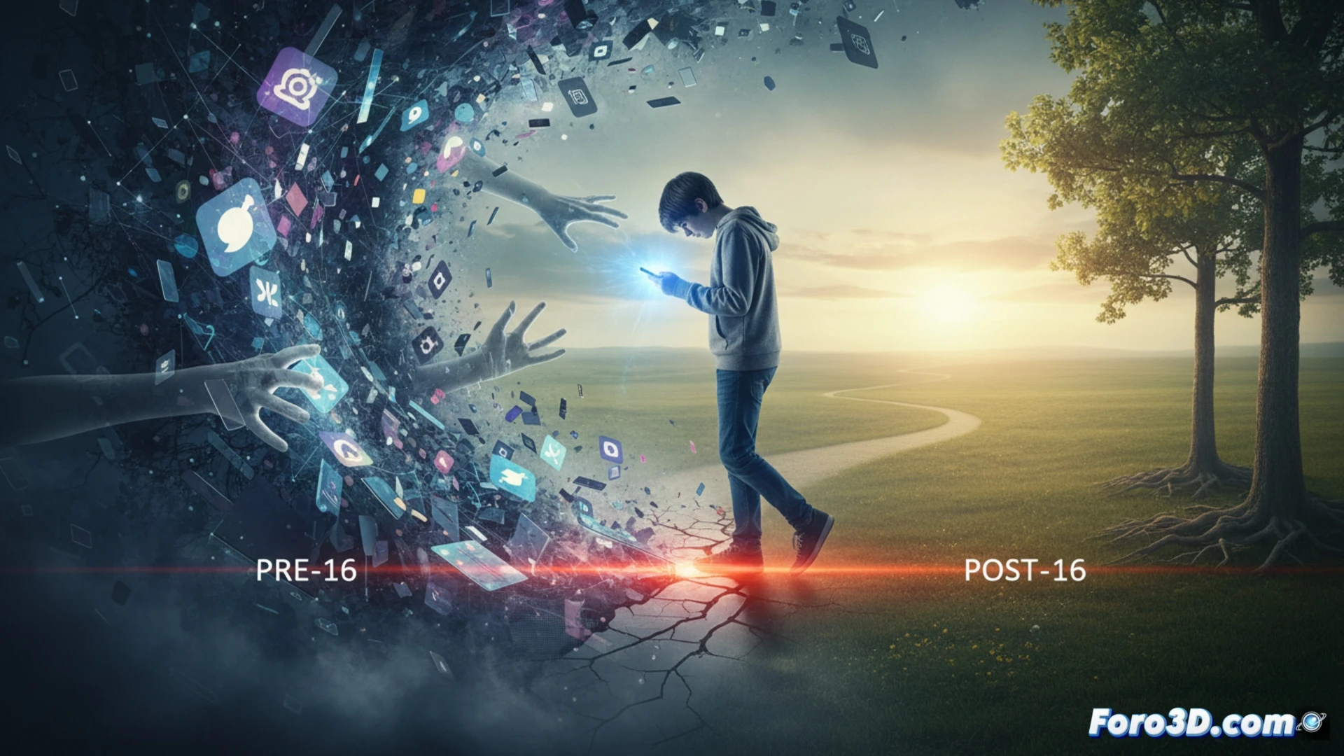 Redes sociales y salud mental: la frontera de los 16 años