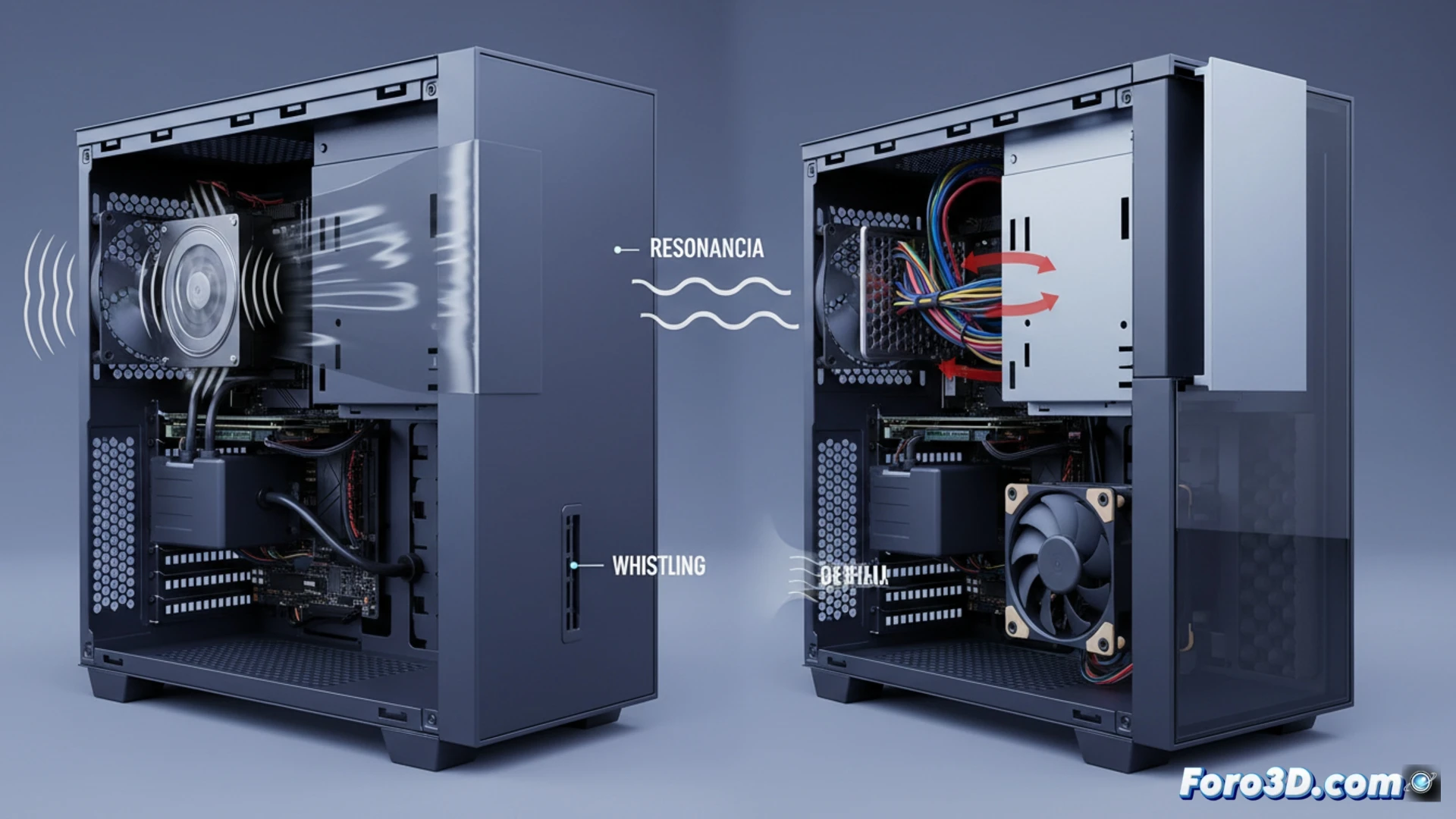 Ruido en el PC: más allá de los ventiladores y su impacto en el 3D