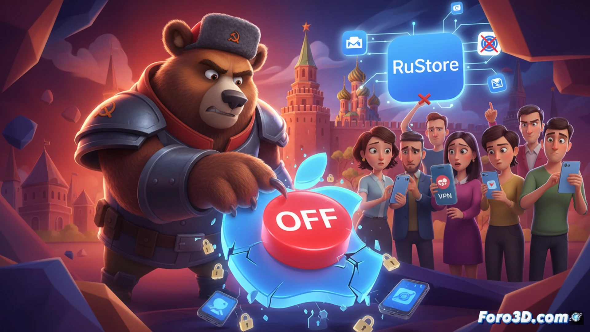 Rusia bloquea recargas Apple ID para presionar a la tecnológica