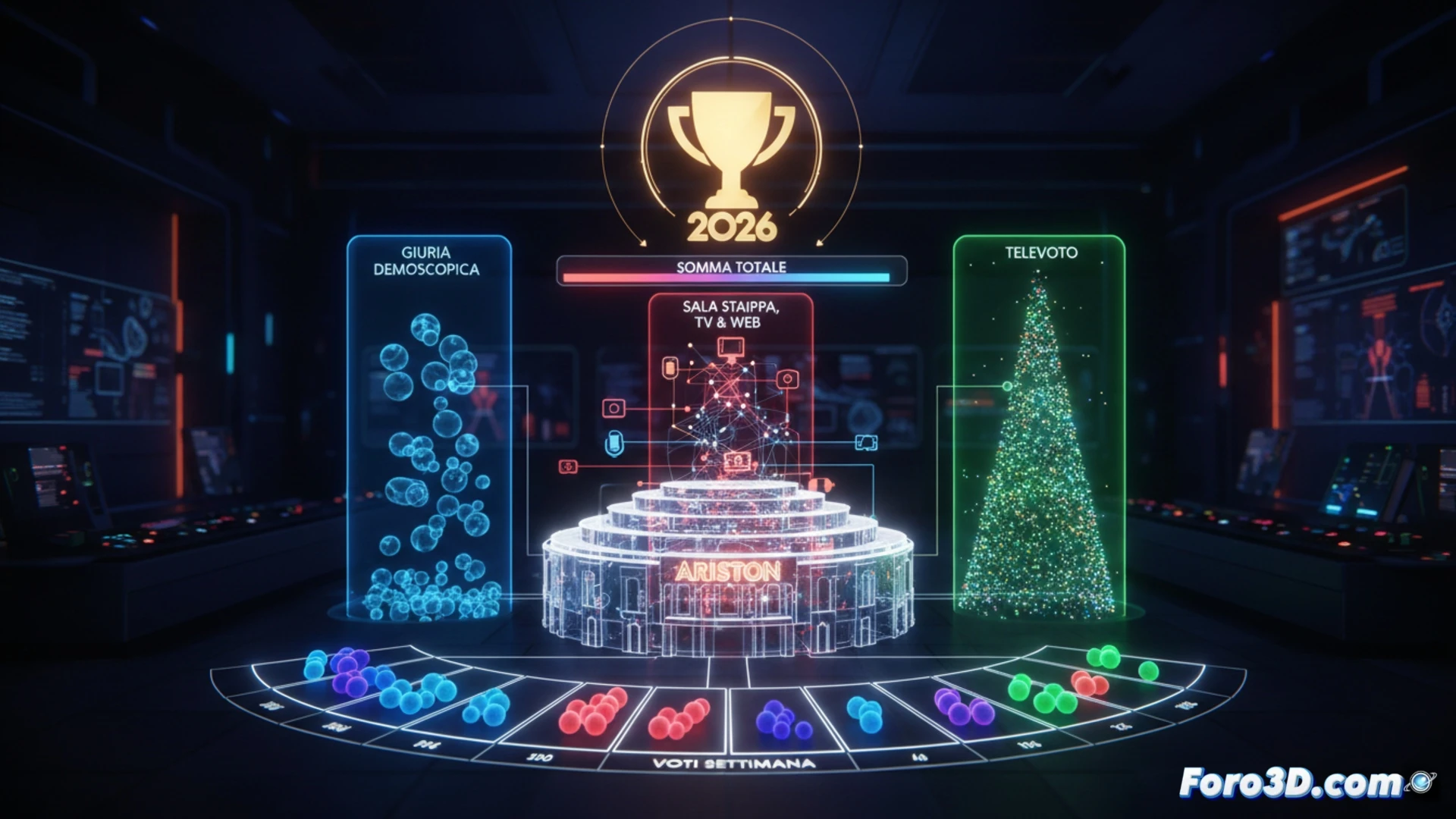 Sanremo 2026: La infografía 3D que explicaría el triunfo real