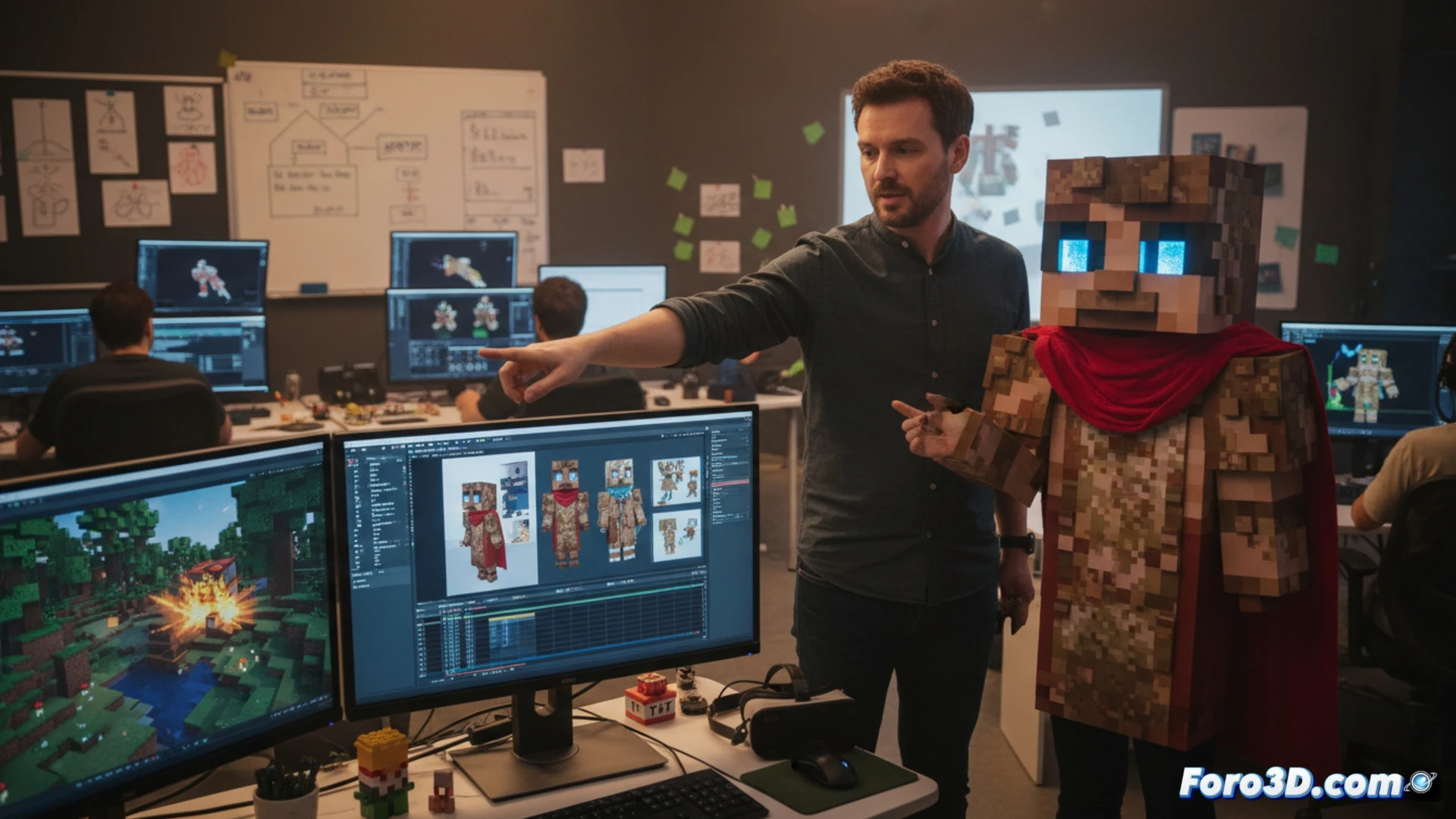 See How Visual Effects for A Minecraft Movie Were Made by Wētā FX