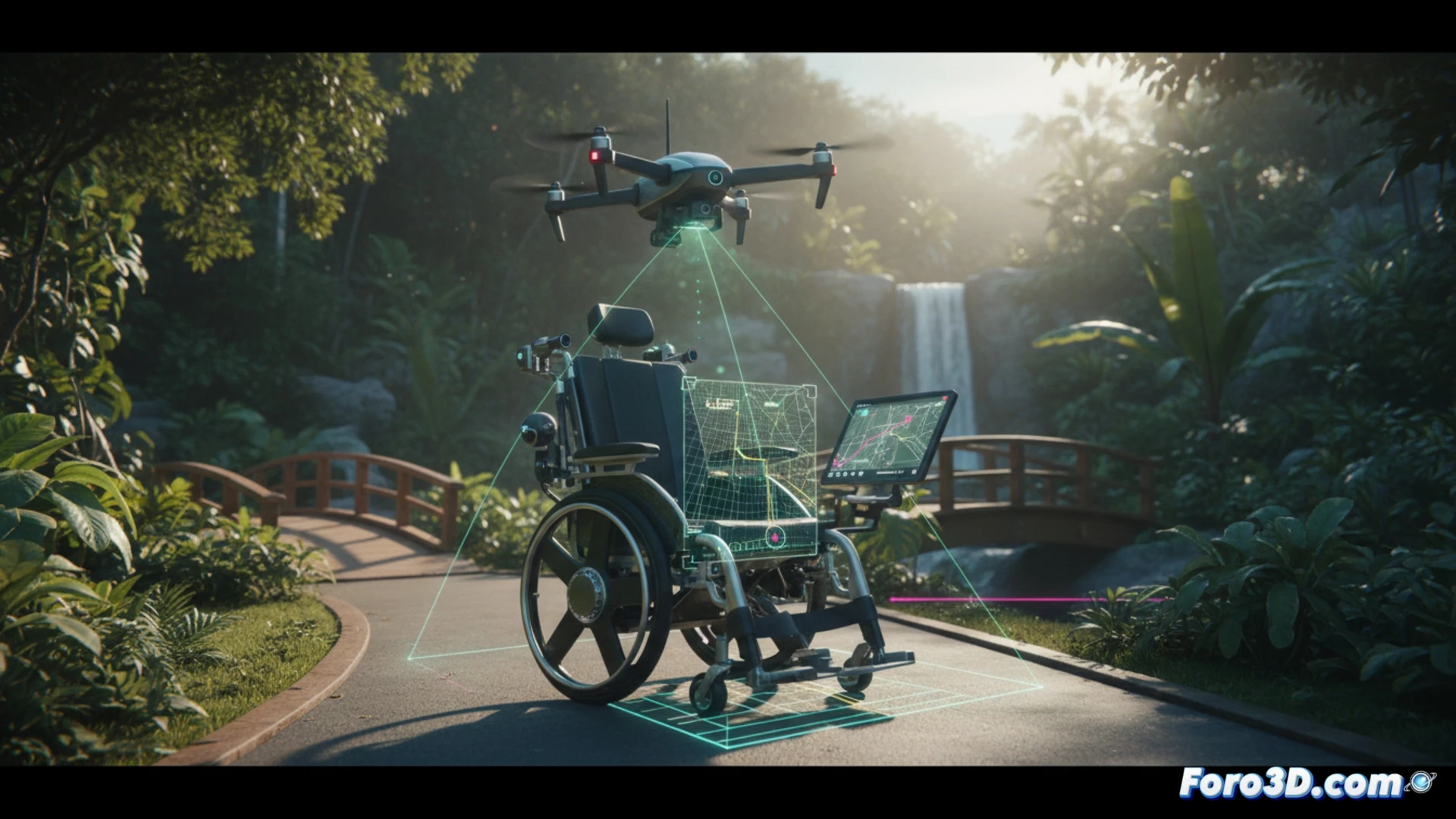 Silla de ruedas autónoma con dron: IA y 3D para empoderar