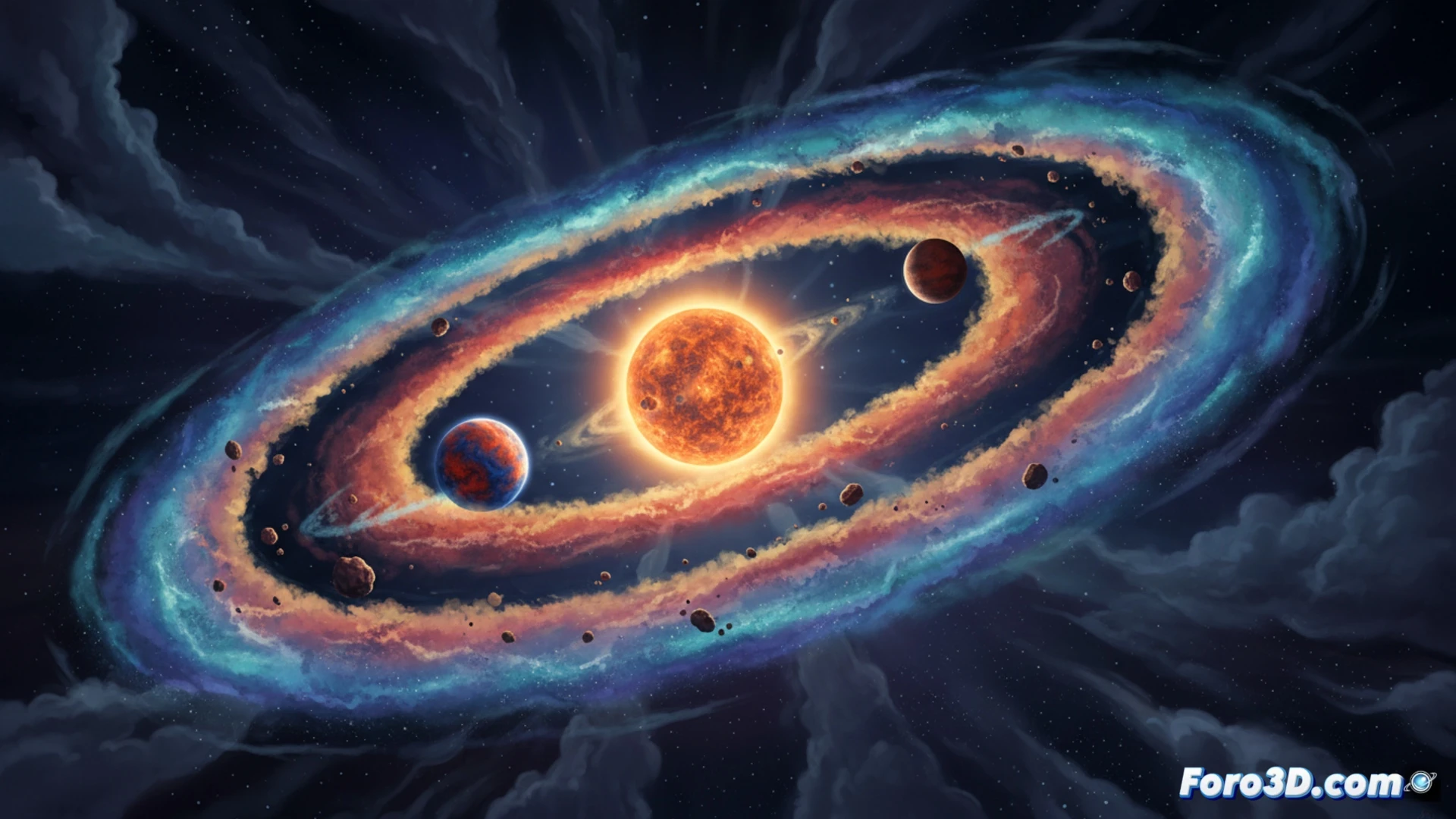 Simulación 3D revela un origen dual para los planetas rocosos