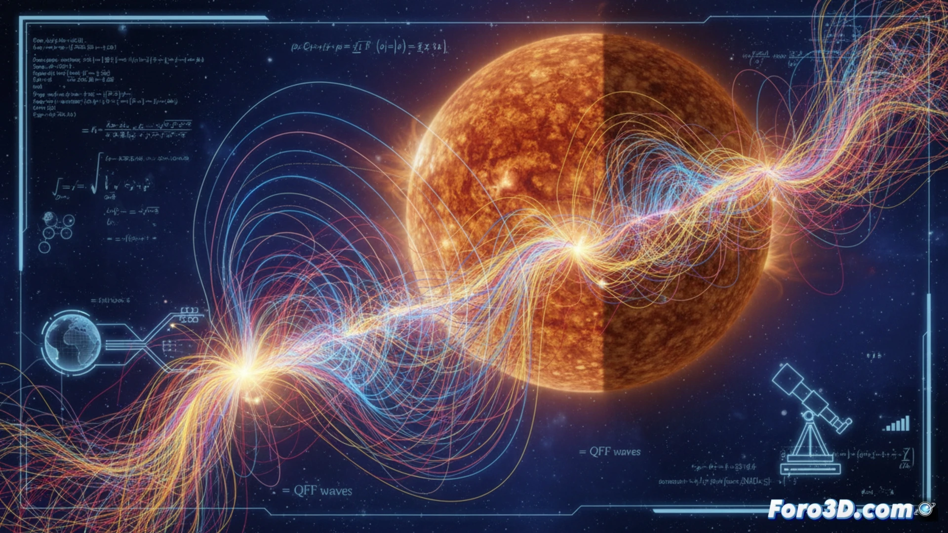 Simulaciones 3D MHD desvelan el misterio de las ondas solares QFP