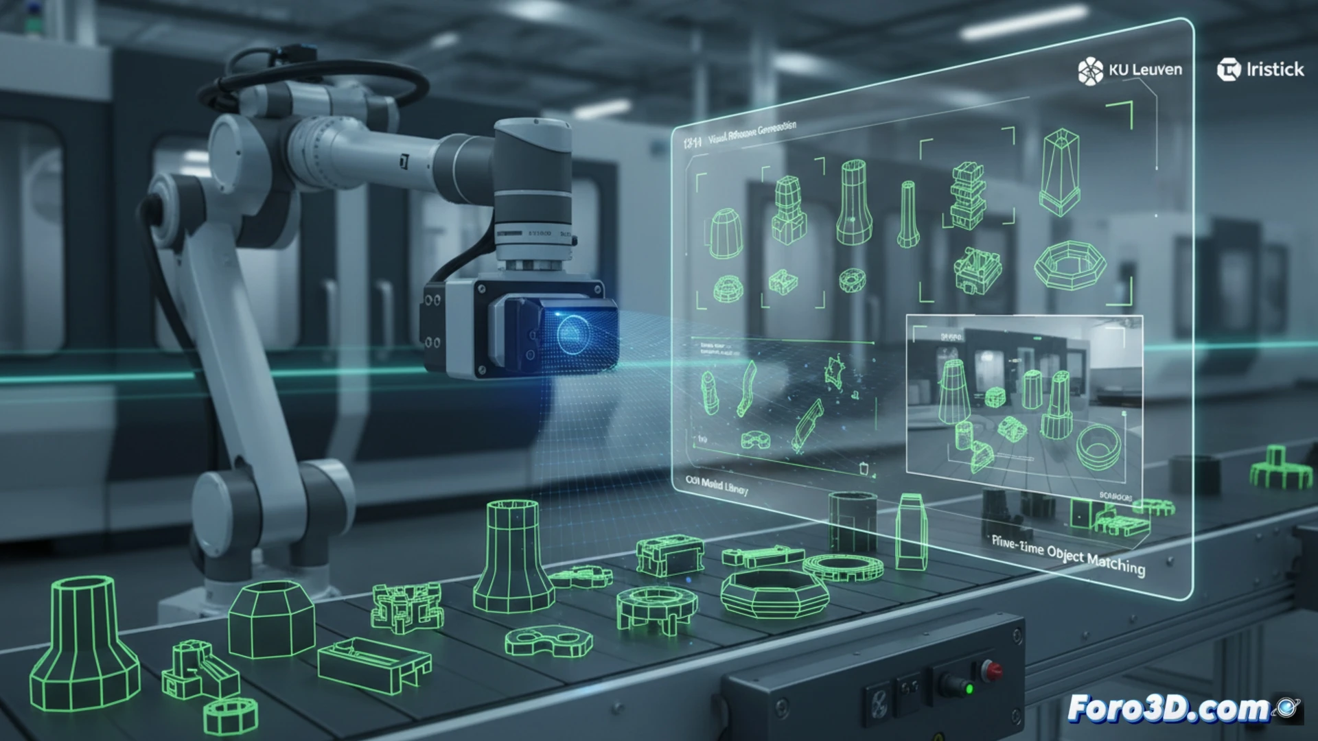 Sistema identifica piezas 3D sin reentrenar el modelo de visión artificial