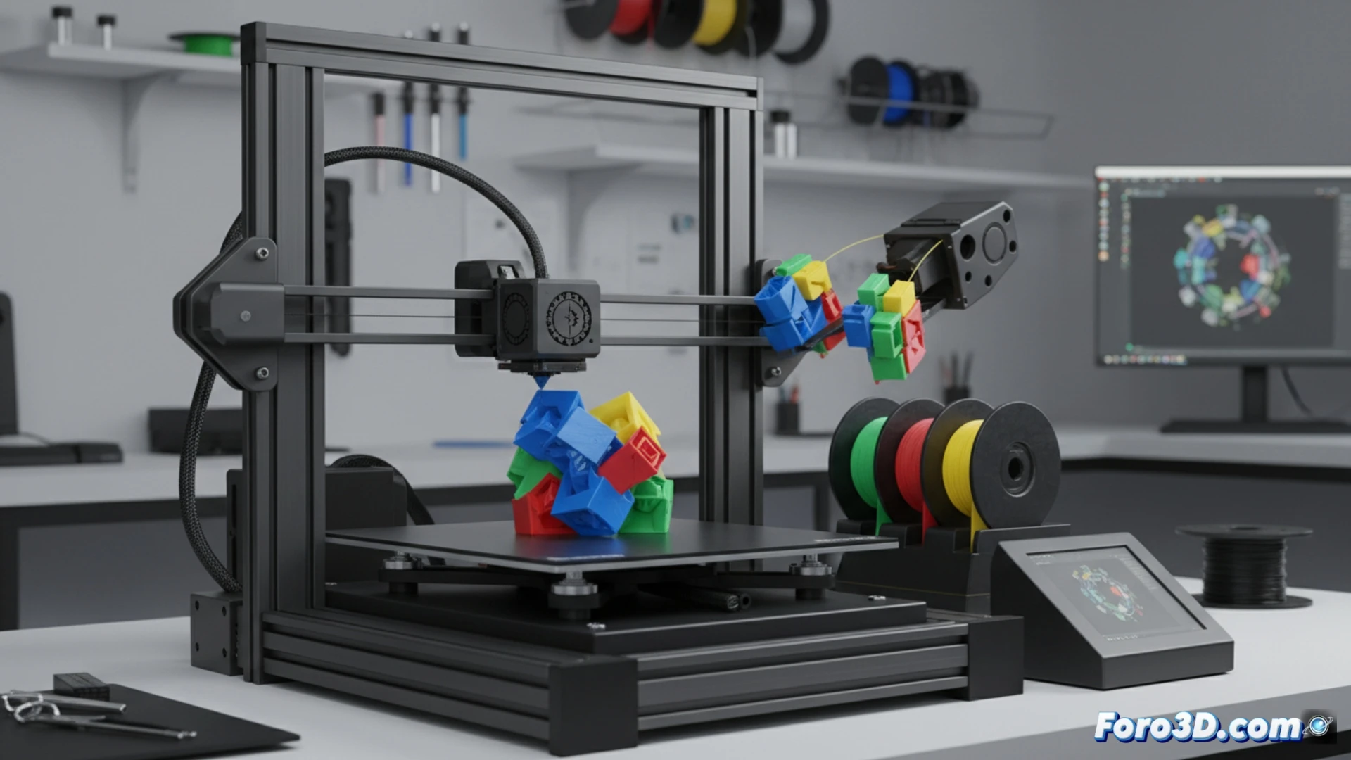 Snapmaker U1: Impresión multicolor con 4 cabezales intercambiables