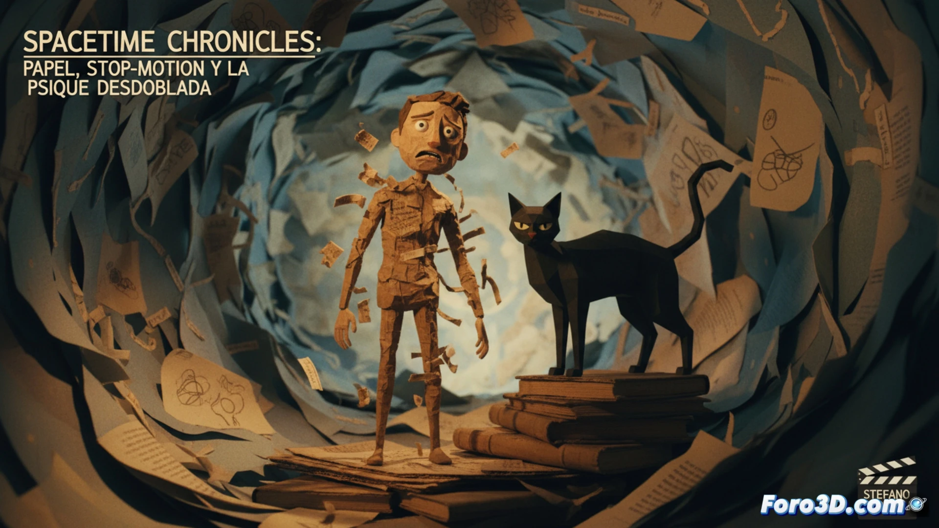 Spacetime Chronicles: Papel, Stop-Motion y la Psique Desdoblada