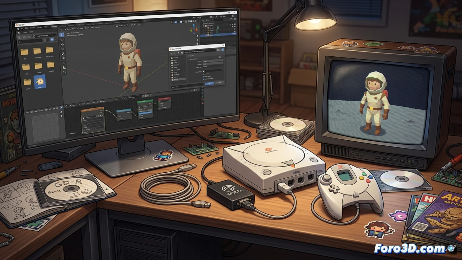 Spiral: Exporta desde Blender a Dreamcast y haz juegos indie