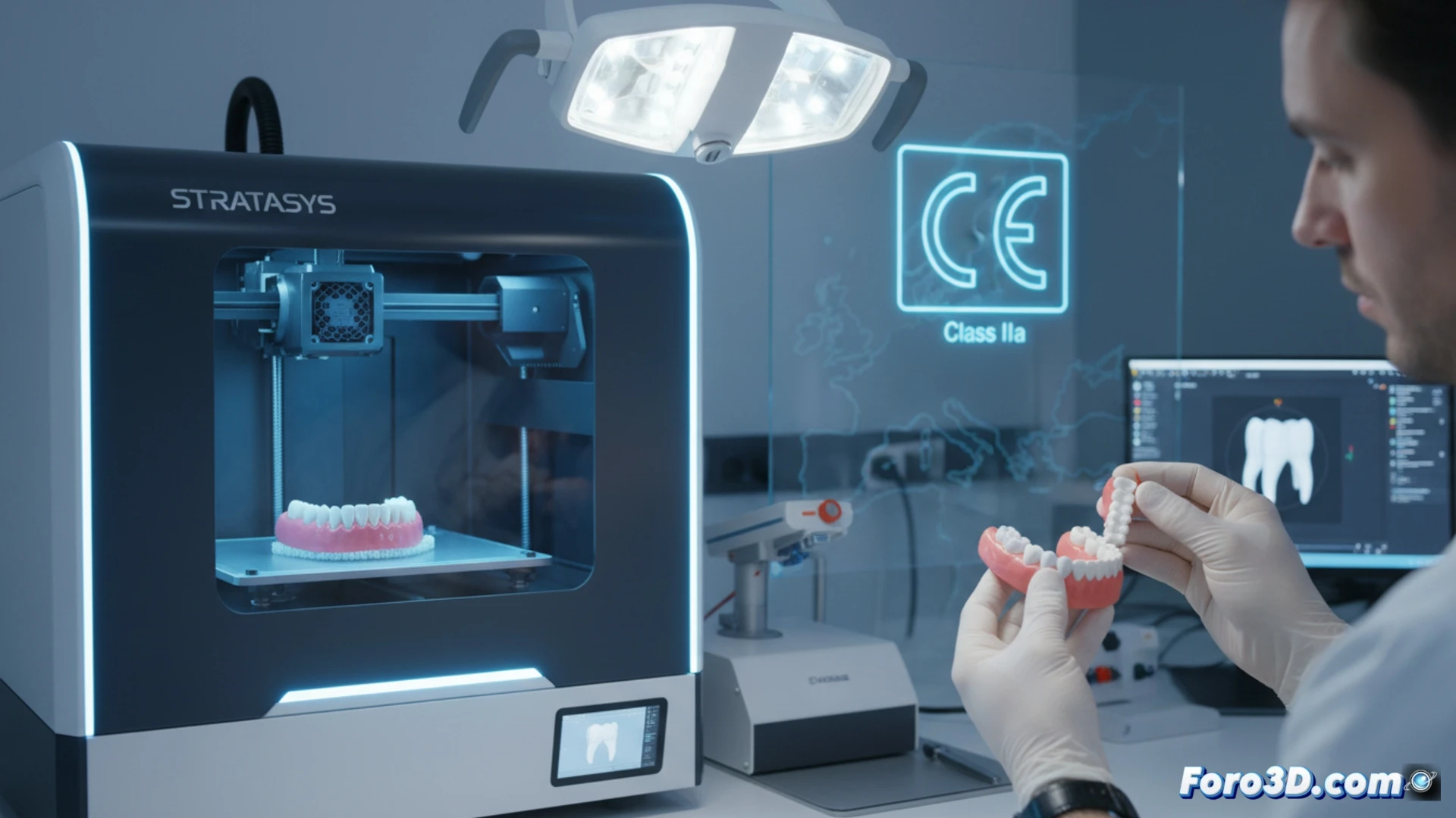 Stratasys obtiene CE Clase IIa para sus resinas dentales TrueDent