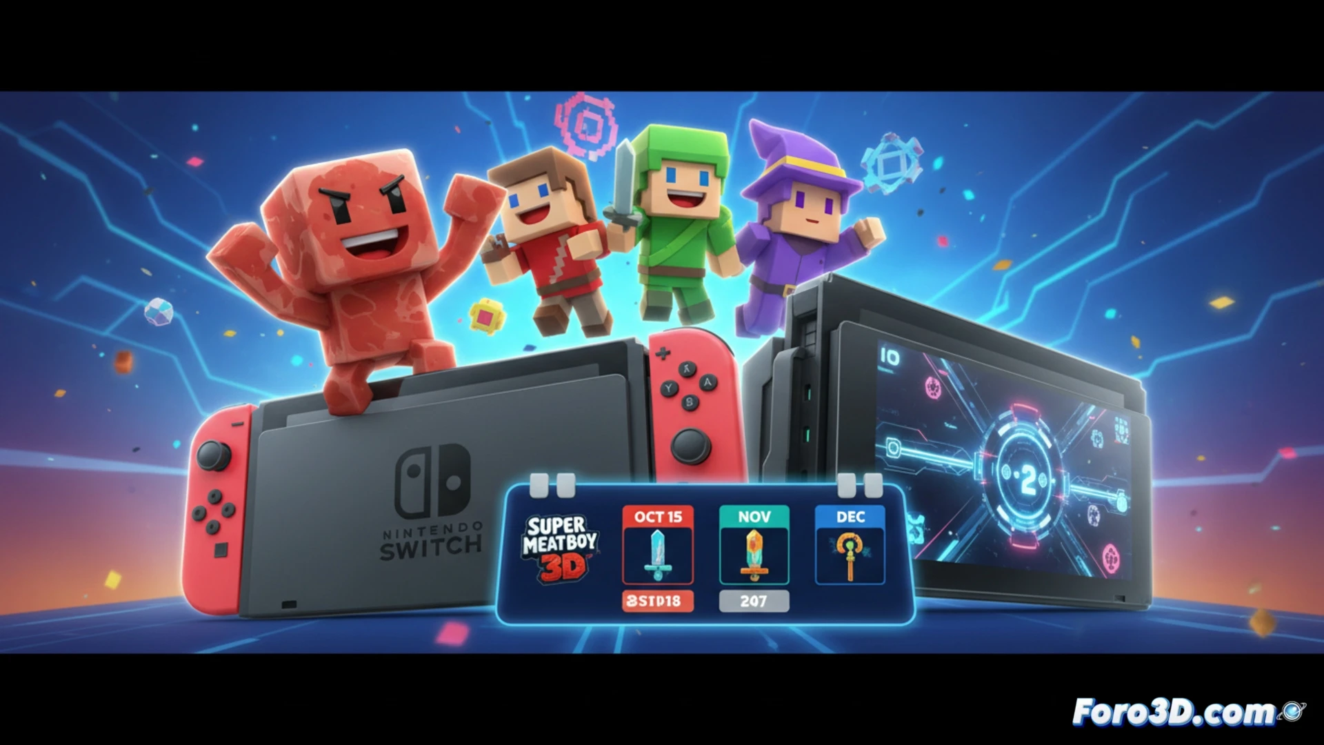 Super Meat Boy 3D y otros juegos confirman fechas para Switch y Switch 2