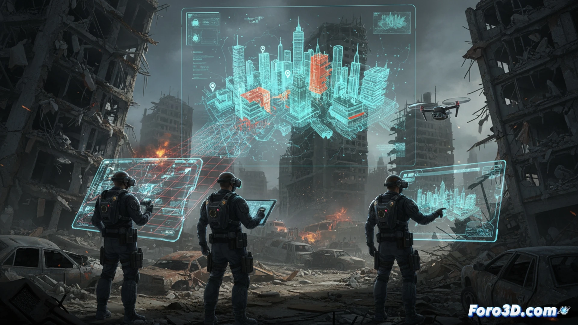 戦災管理における3D技術