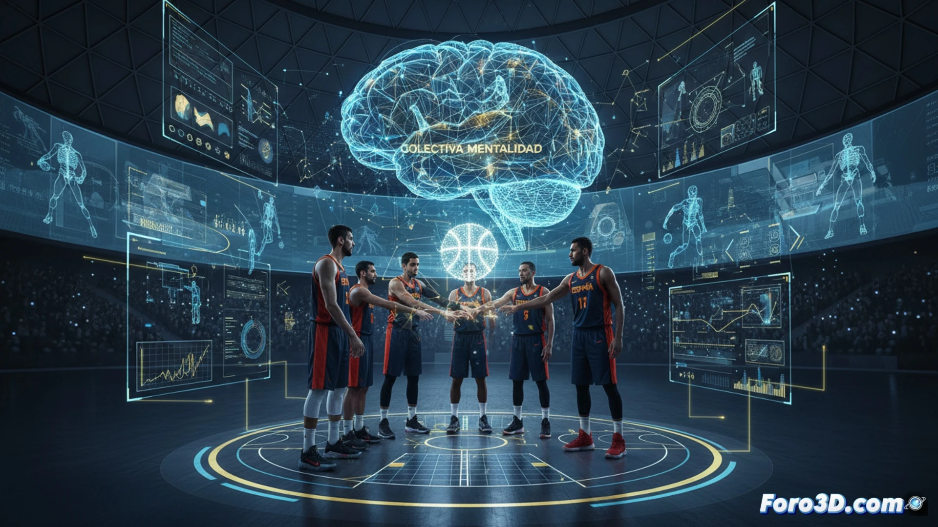 Tecnología 3D para potenciar la mentalidad colectiva del baloncesto español