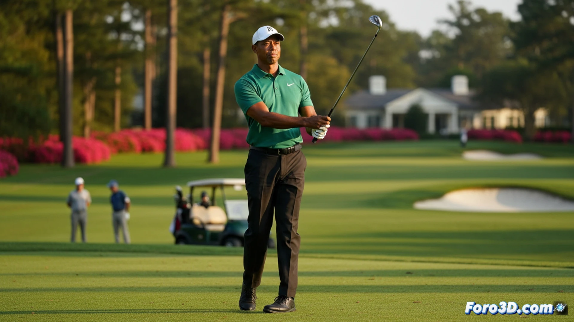 Tiger Woods y la tecnología 3D en su camino a Augusta