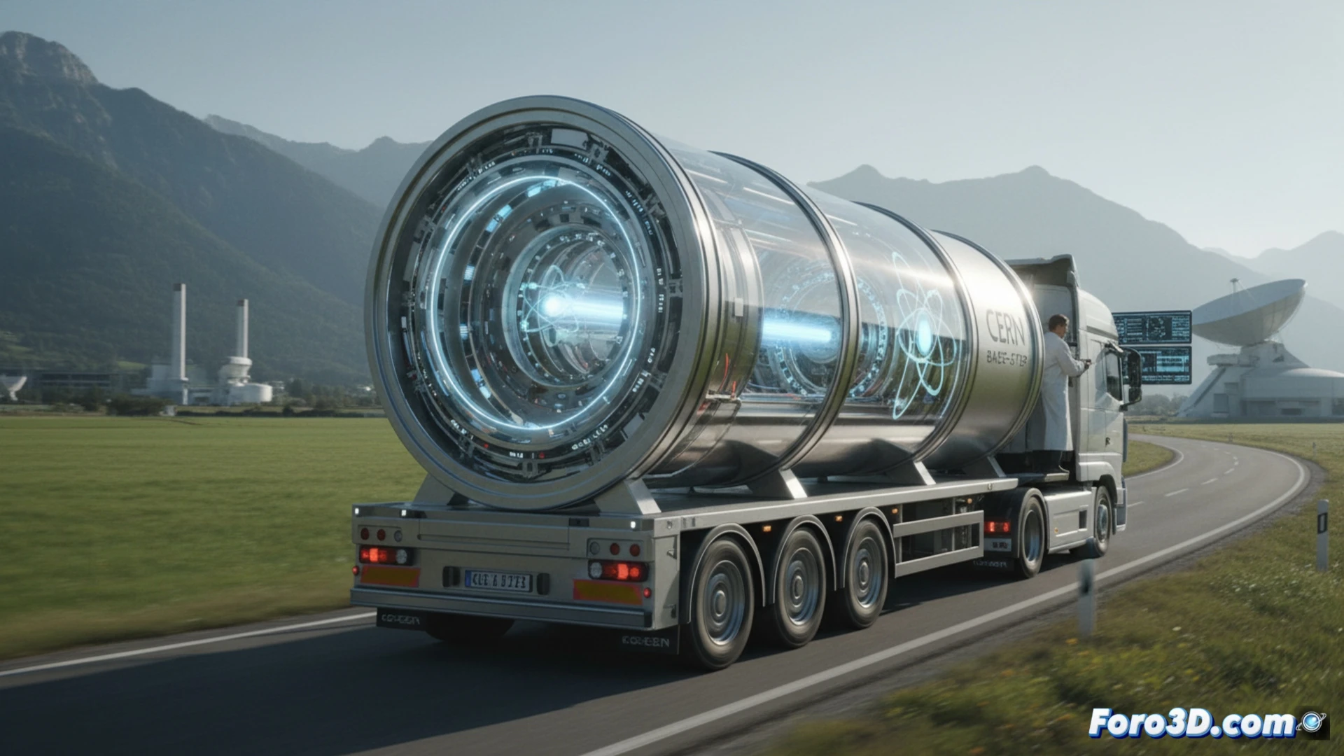 Transportan antimateria en un camión, un hito para la ciencia