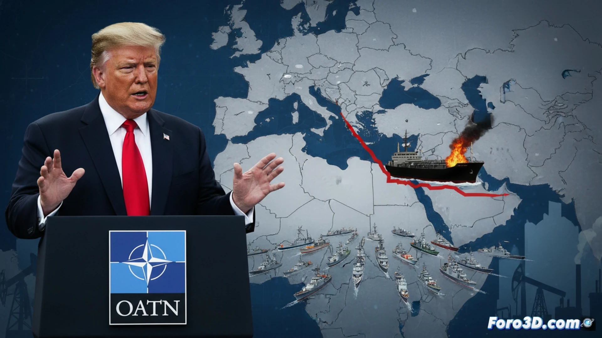 Trump advierte a la OTAN sobre el cierre del estrecho de Ormuz por Irán