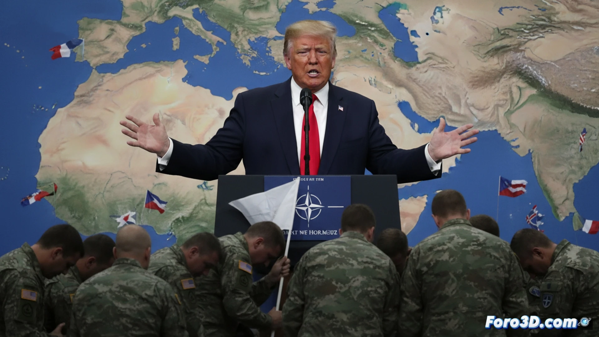 Trump tilda de cobardes a aliados de la OTAN por negarse a operación en Ormuz