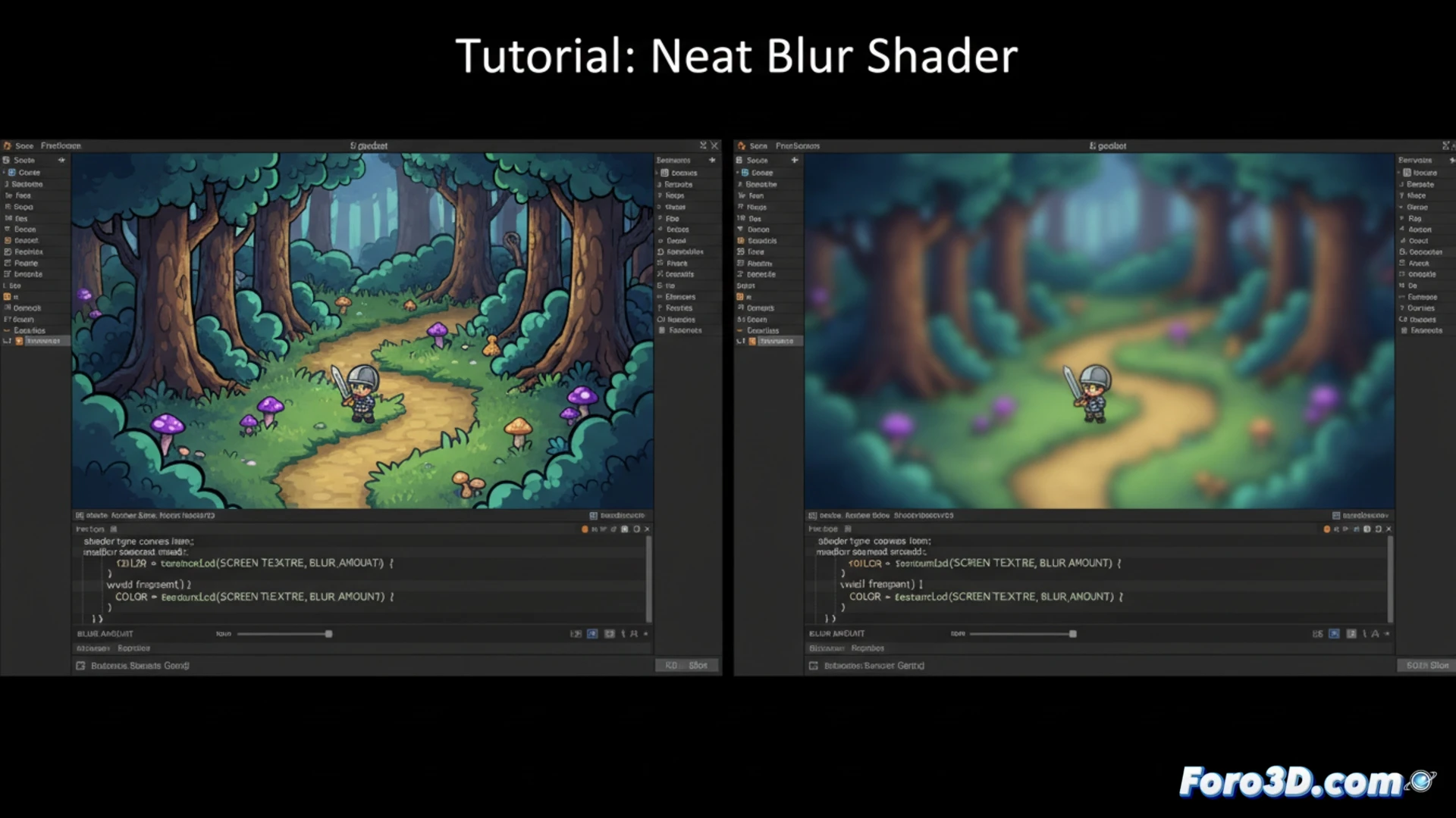 Turorial: Neat Blur Shader Created in Godot