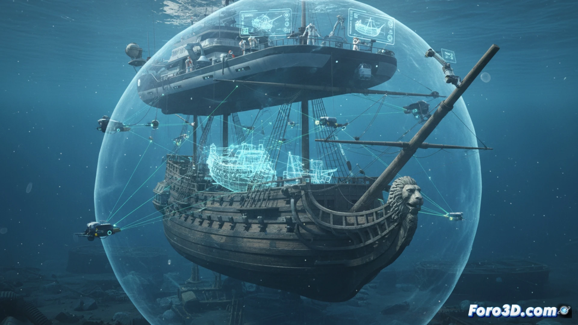 Un buque de guerra de 1640 emerge: La carrera 3D para salvarlo