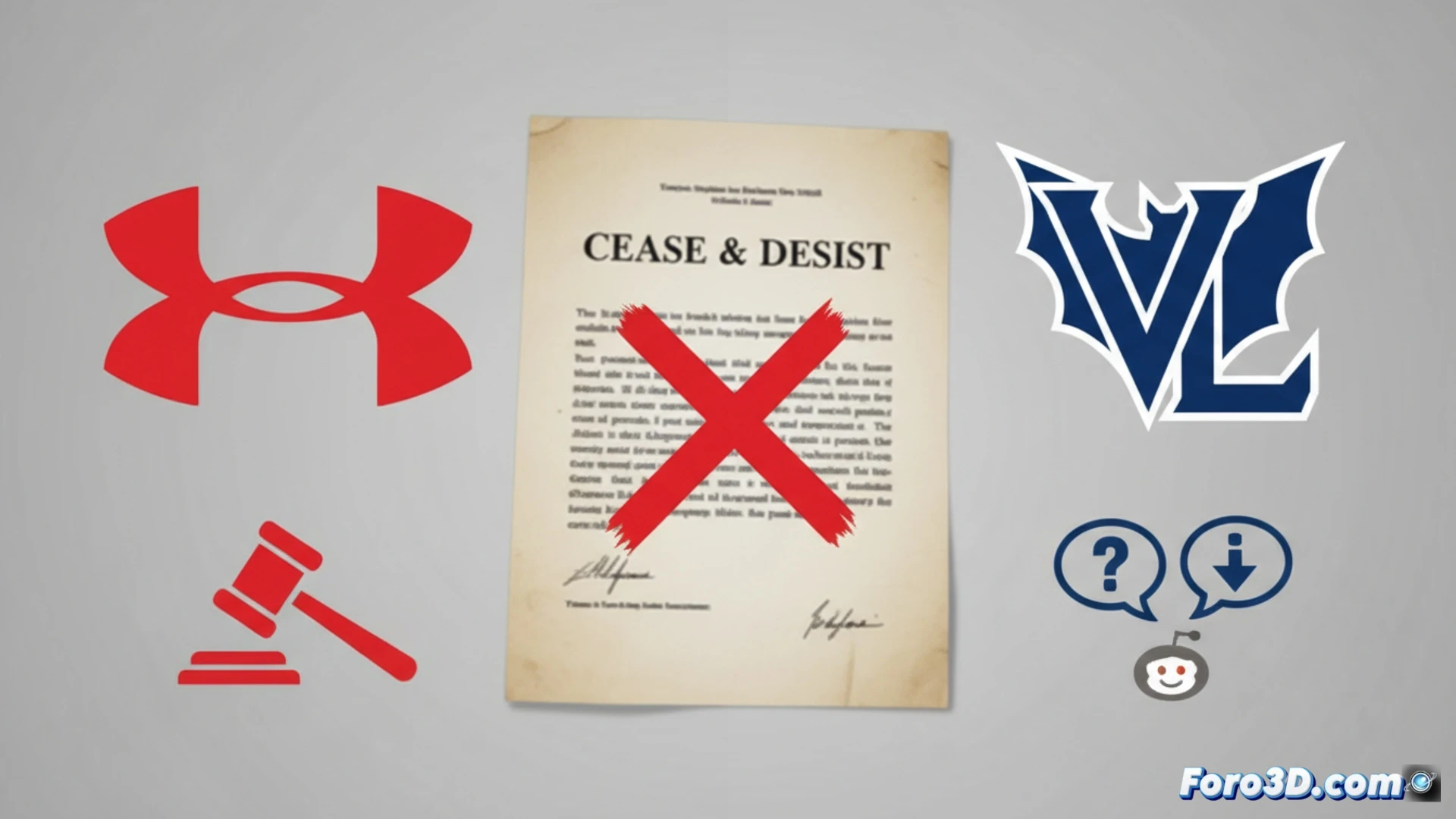 Under Armour amenaza a Vice Lair por supuesta similitud de logos