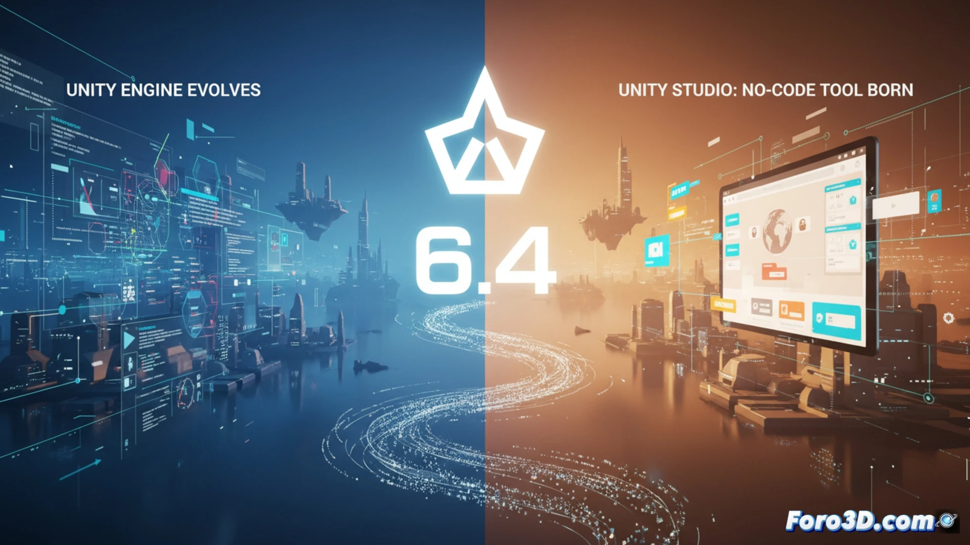 Unity 6.4 y Unity Studio: Motor Evoluciona y Nace Herramienta Sin Código