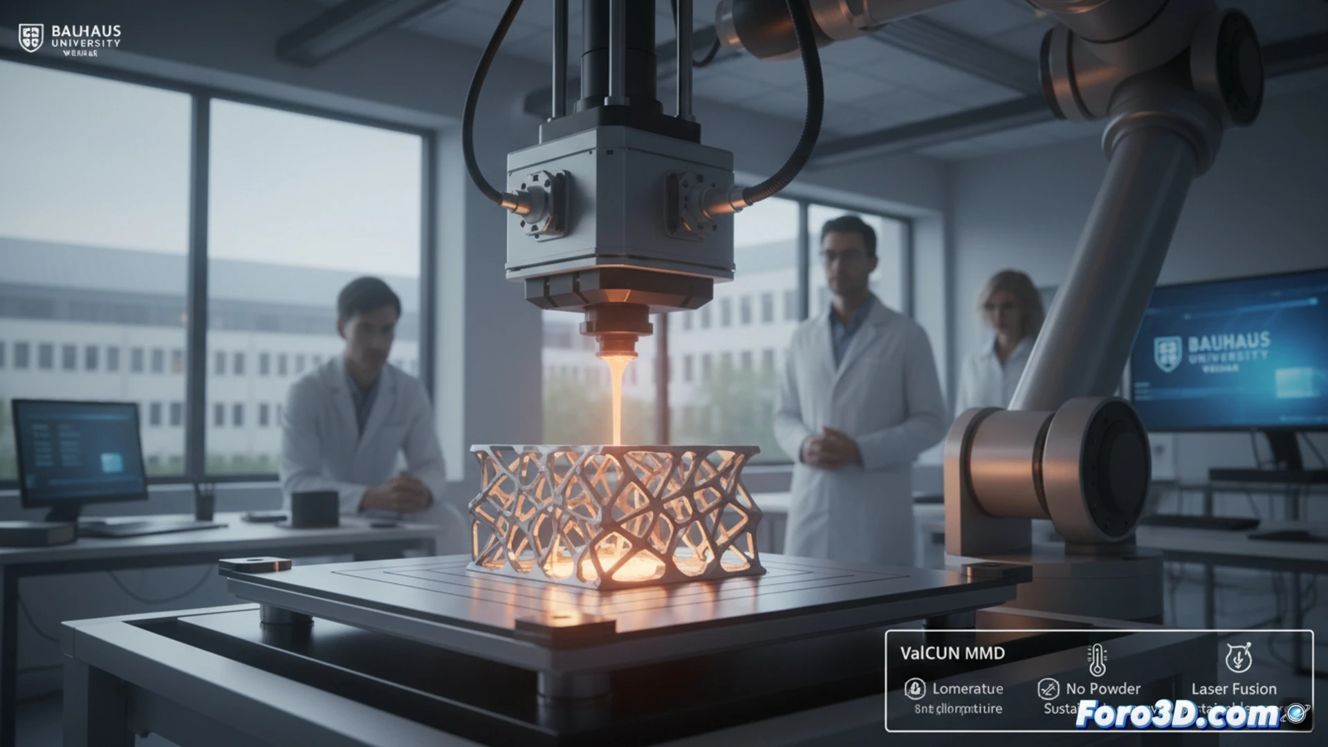 ValCUN: Impresión 3D metálica sin polvo ni atmósferas especiales