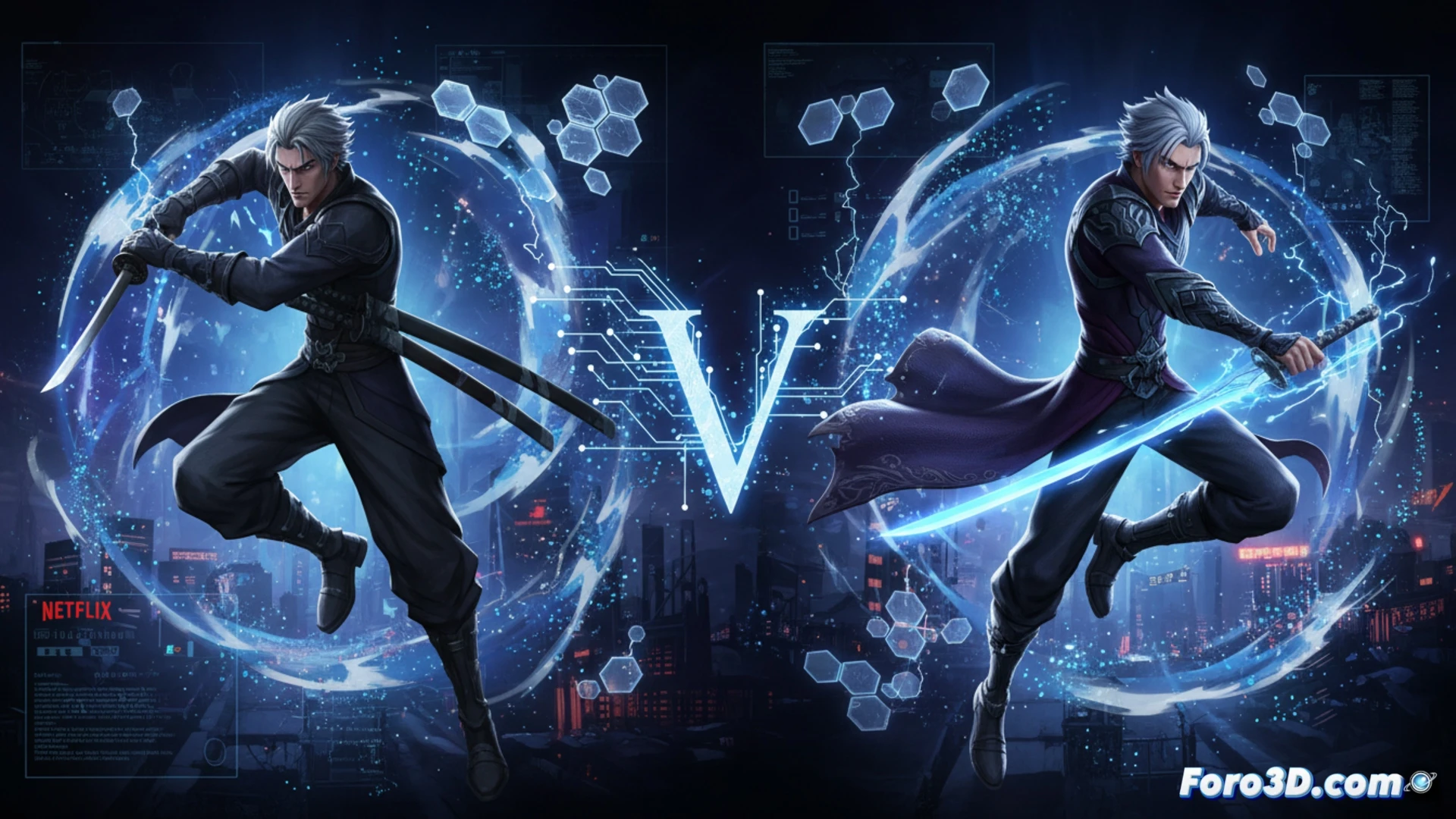 Vergil en Netflix: Del videojuego al modelo 3D animado