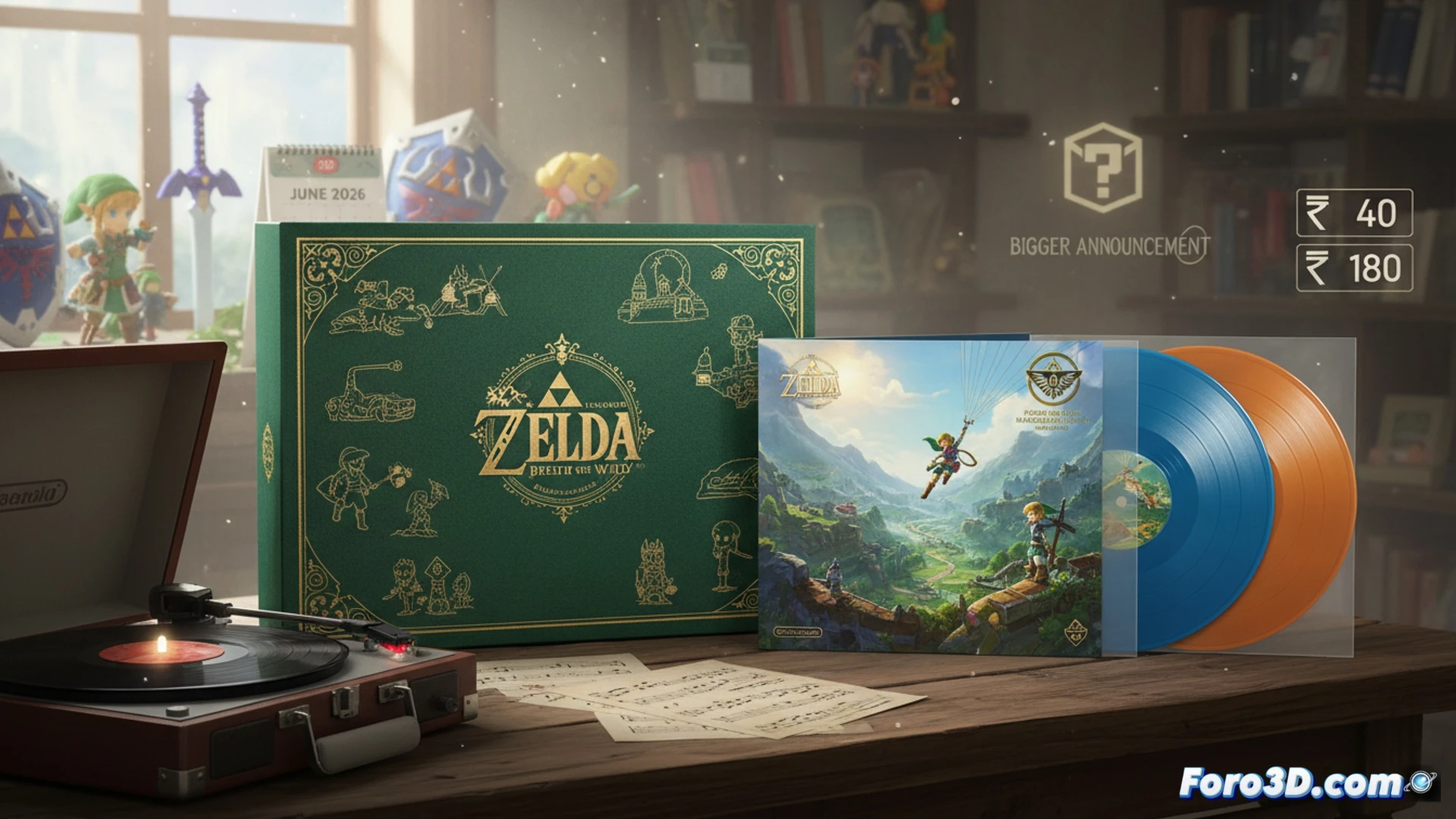 Vinilos de Breath of the Wild: merchandising de lujo para el 40 aniversario de Zelda