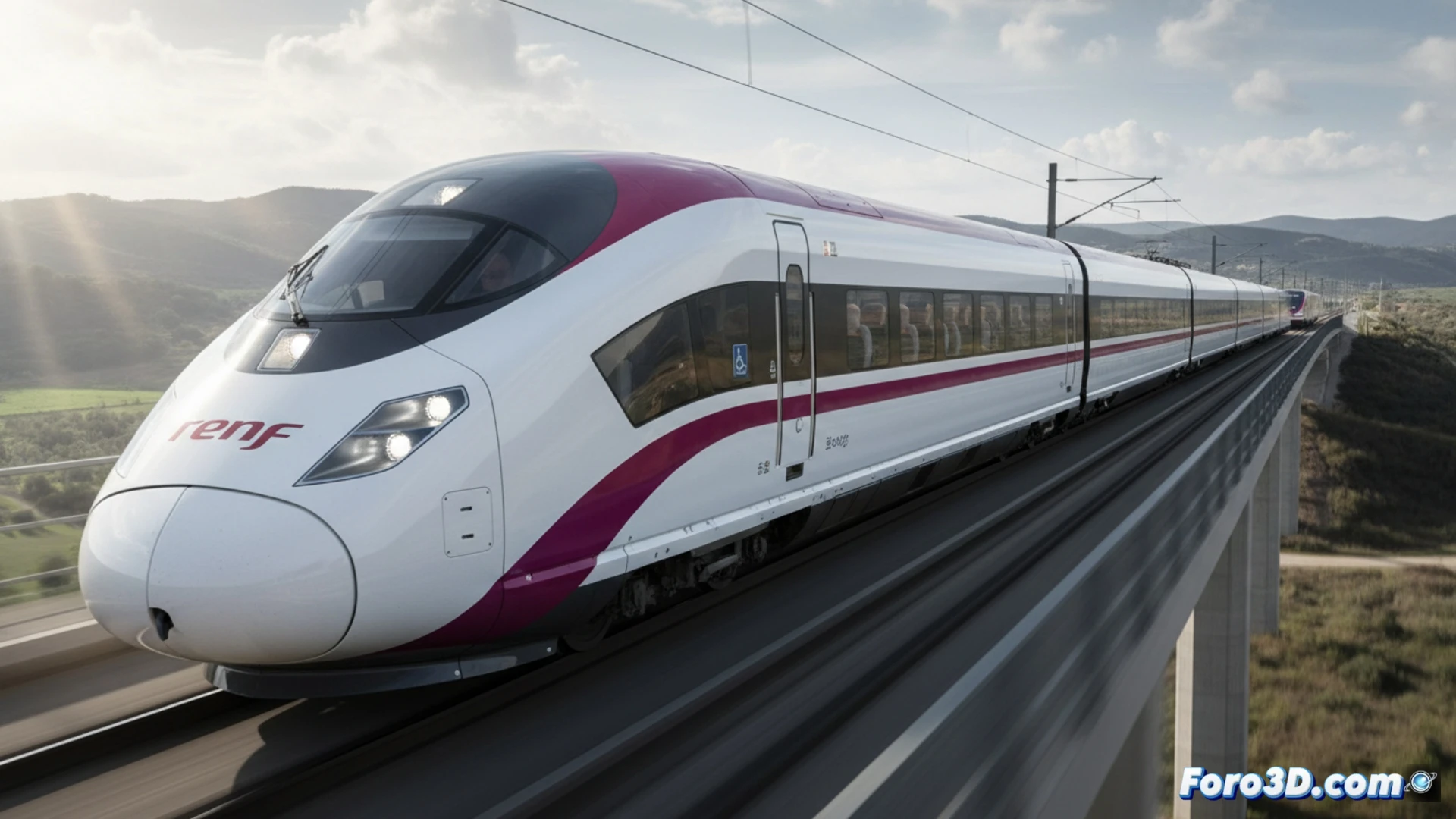 Visualización 3D de la mayor fabricación de trenes AVE