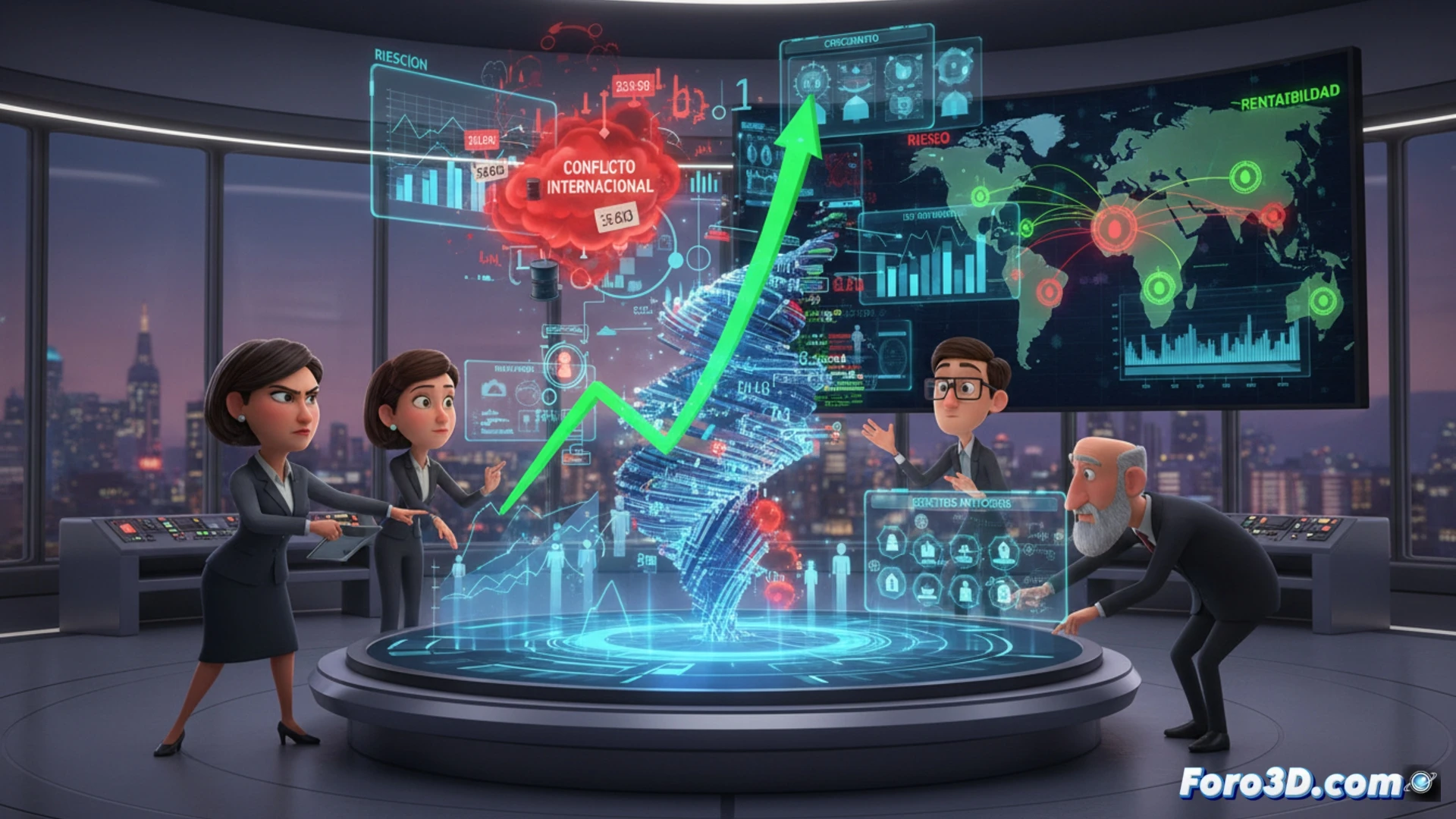 Visualización 3D para analizar la nueva estrategia económica del Gobierno