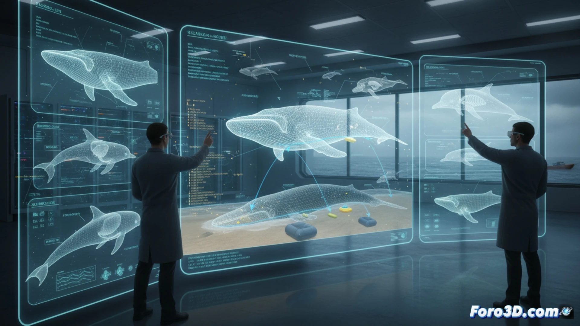 Visualización 3D para el rescate y estudio de cetáceos varados