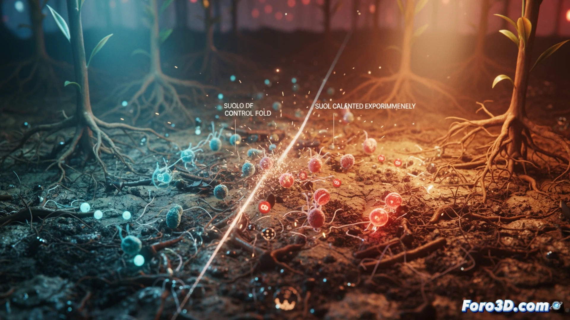 Visualizando el impacto climático en los microbios del suelo