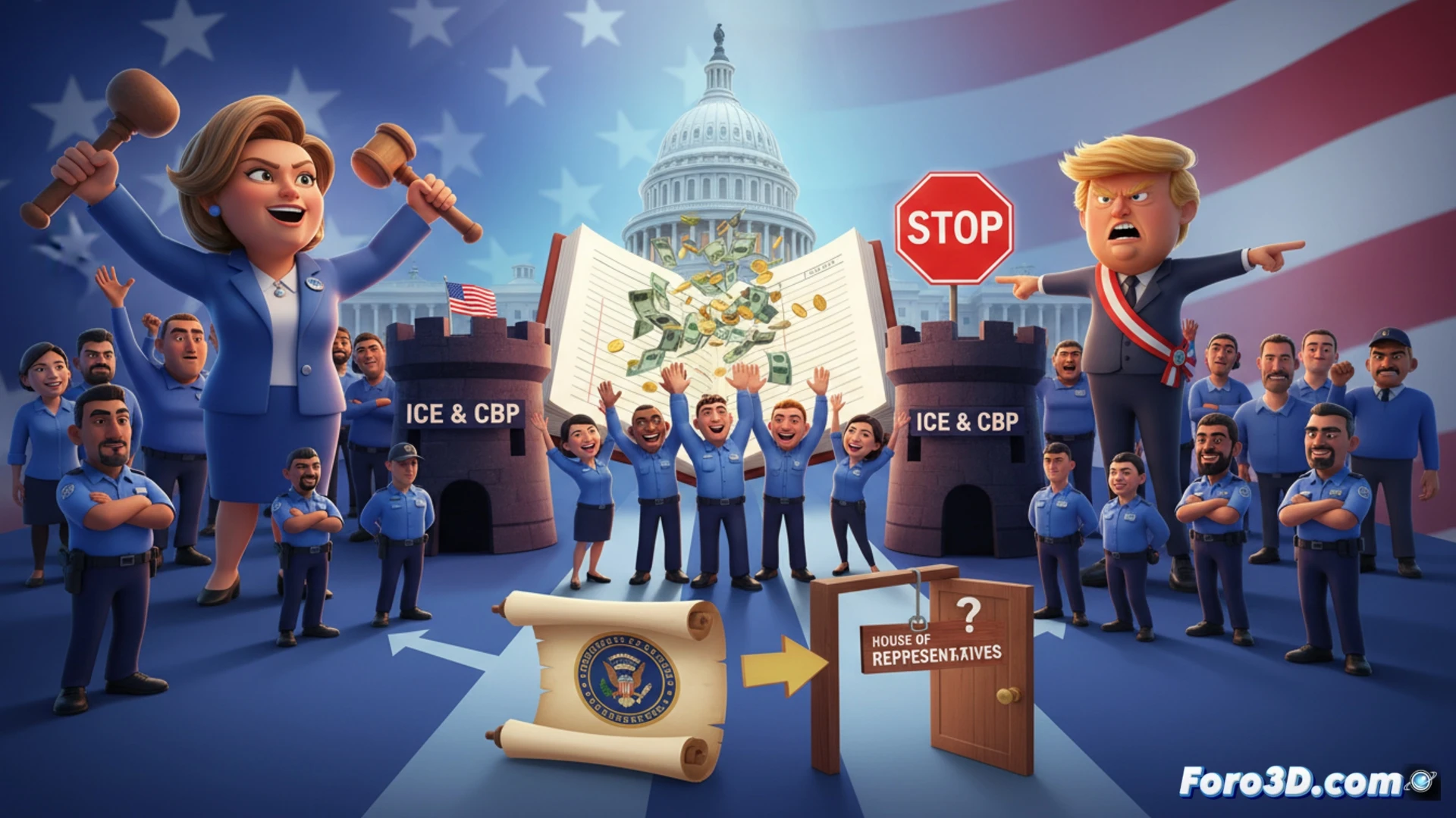 Visualizando la crisis: 3D para entender un cierre gubernamental