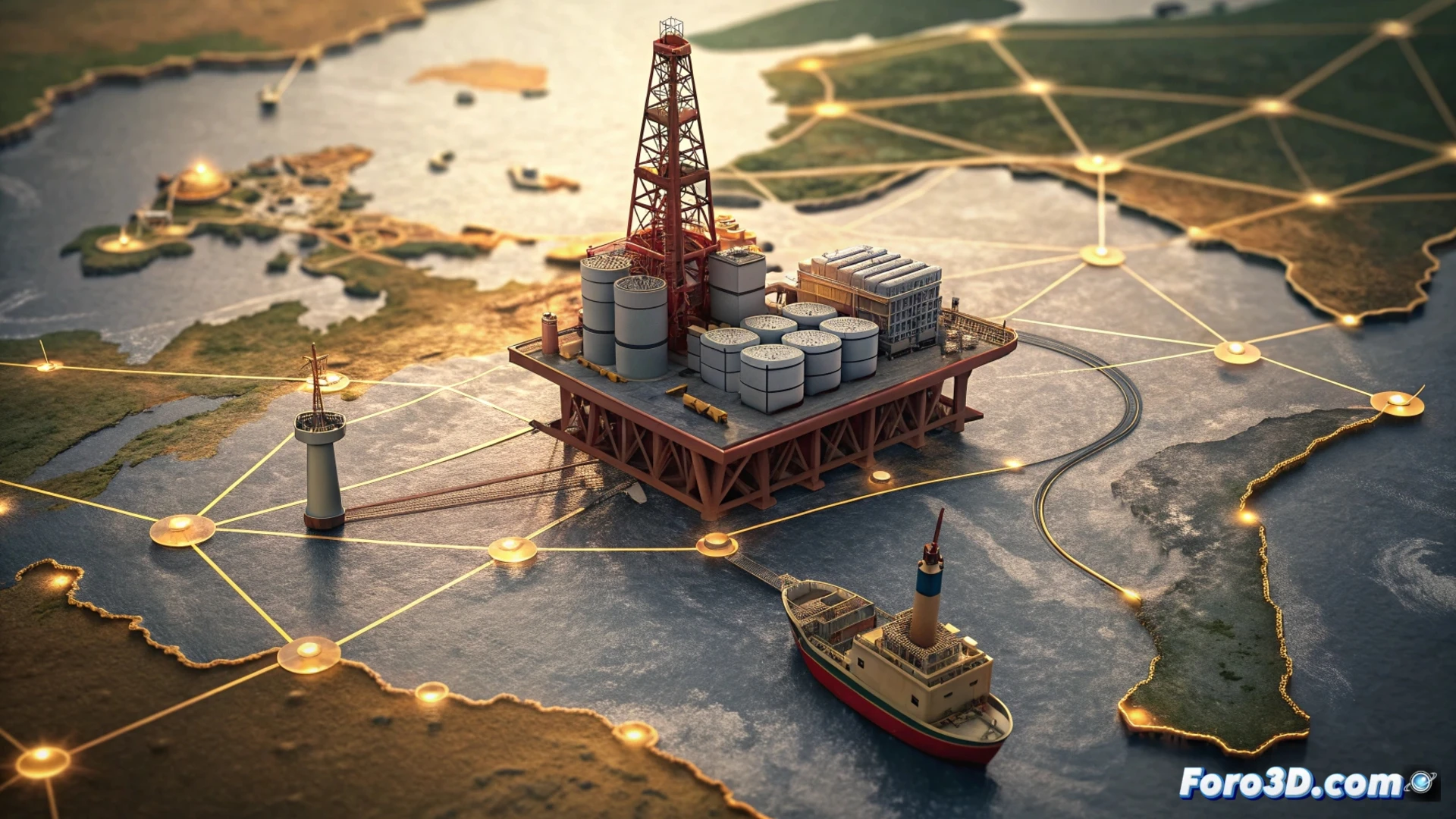 Visualizando la Crisis Petrolera: Modelado 3D de Reservas y Flujos